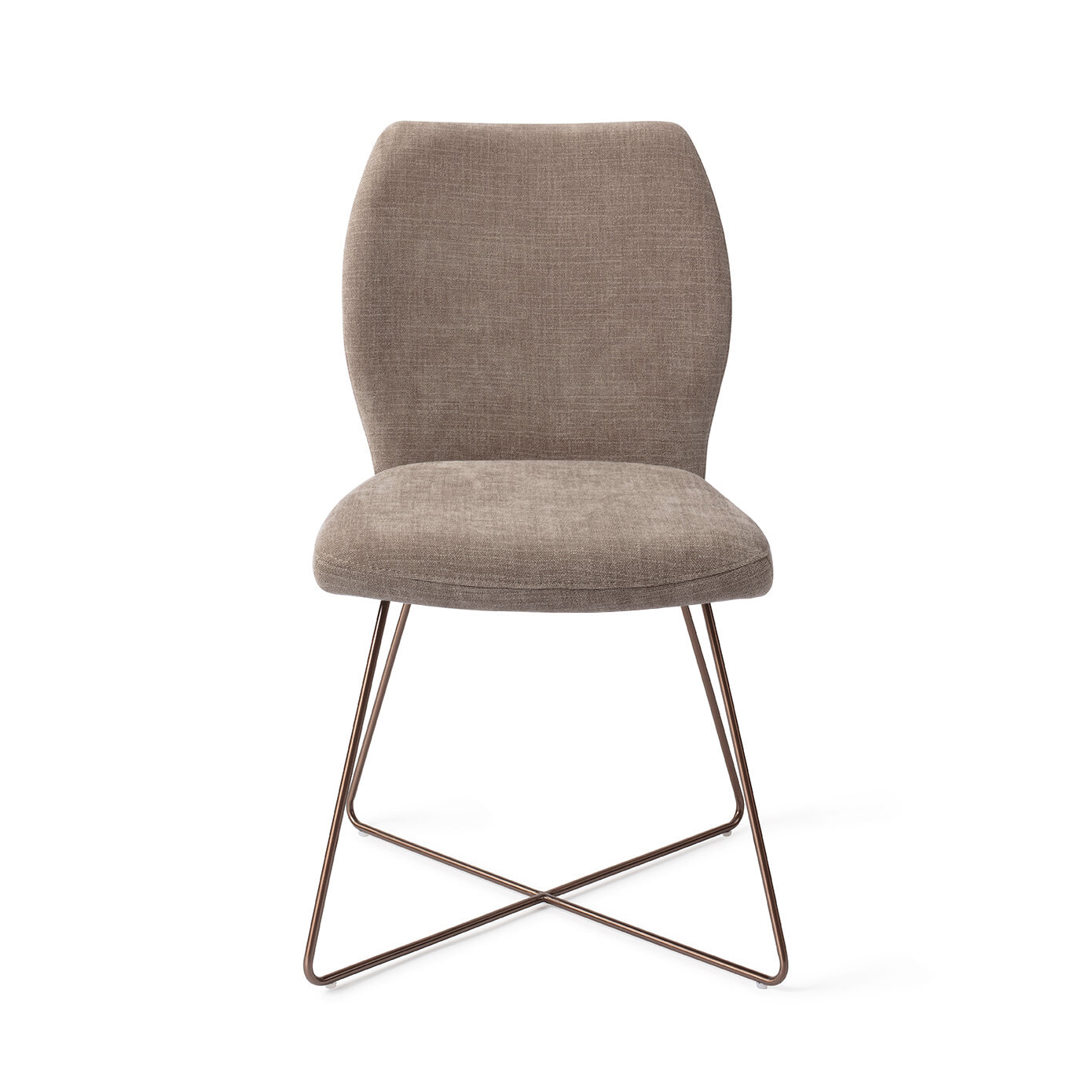 Jesper Home Eetkamerstoel 'Ikata' Cross Rose, kleur Mocha Mist
