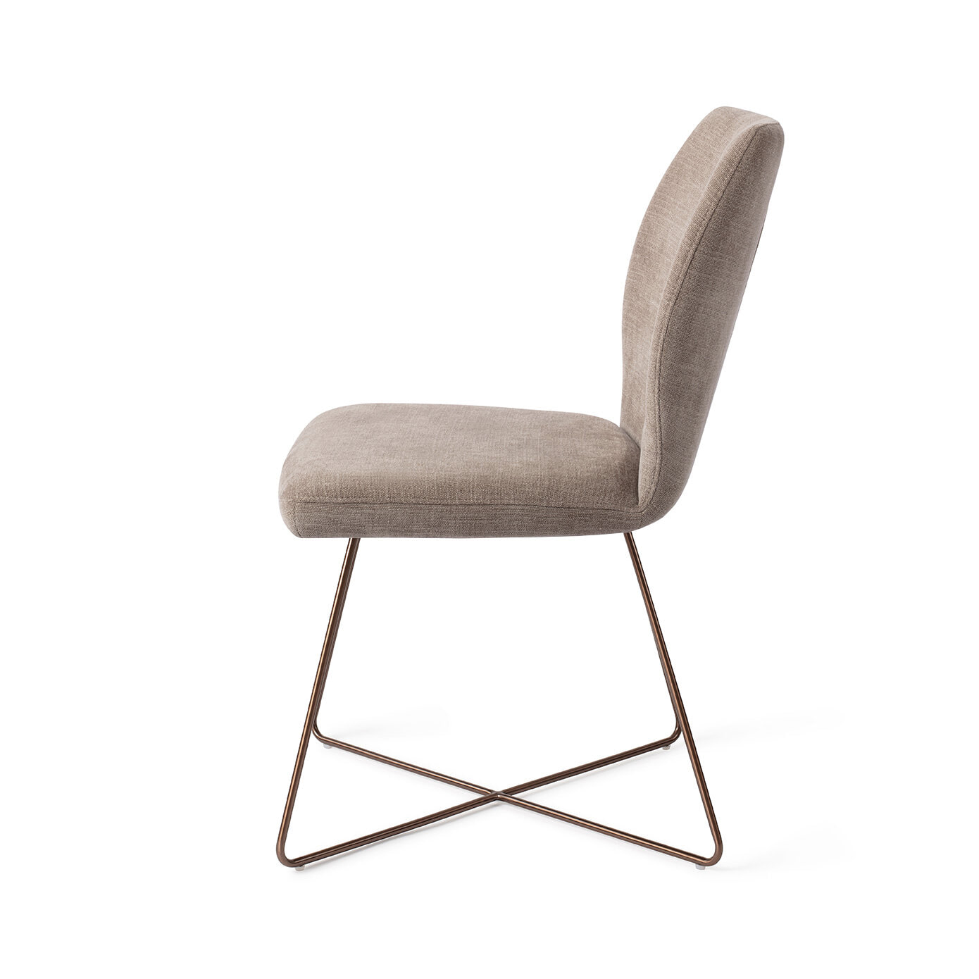 Jesper Home Eetkamerstoel 'Ikata' Cross Rose, kleur Mocha Mist