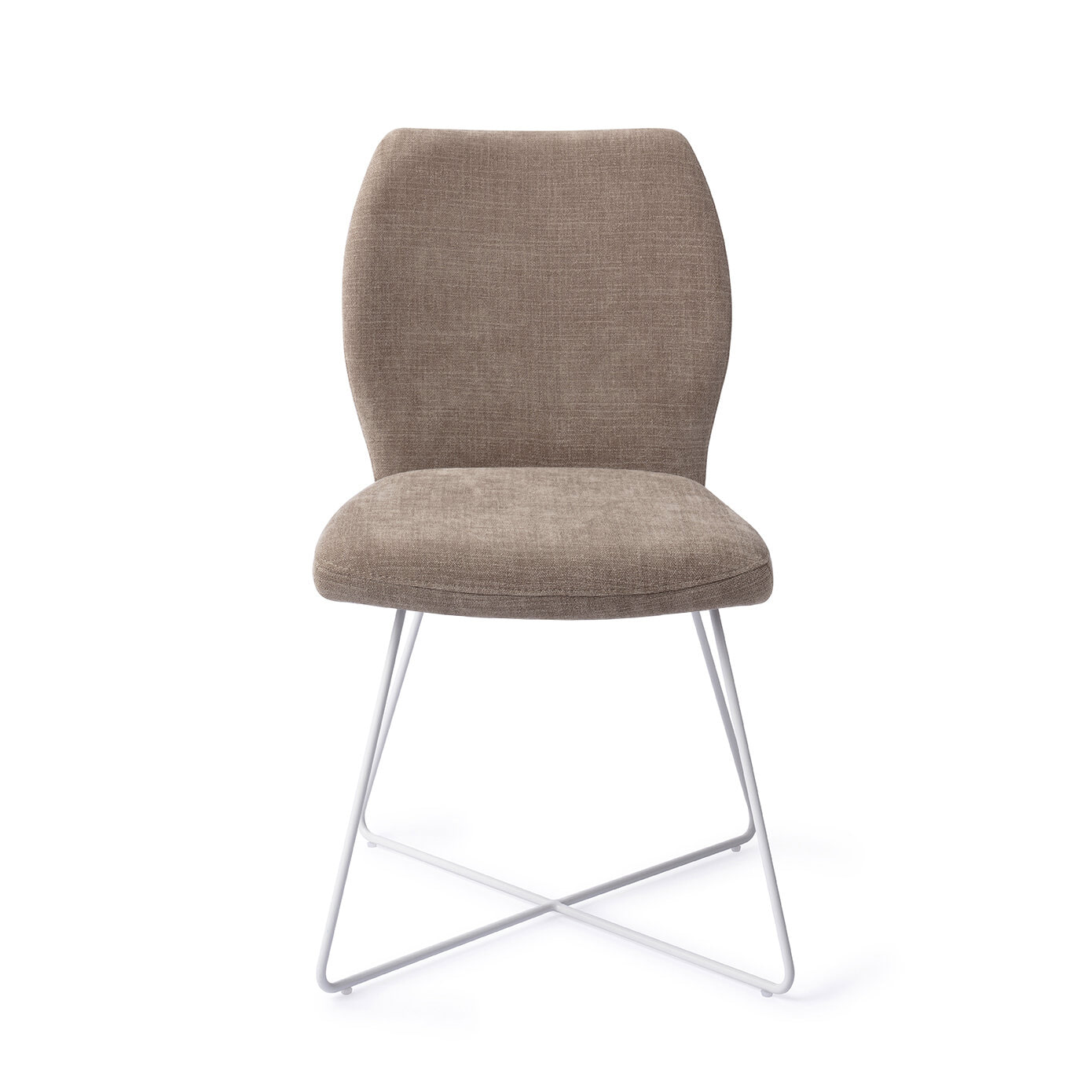Jesper Home Eetkamerstoel 'Ikata' Cross White, kleur Mocha Mist