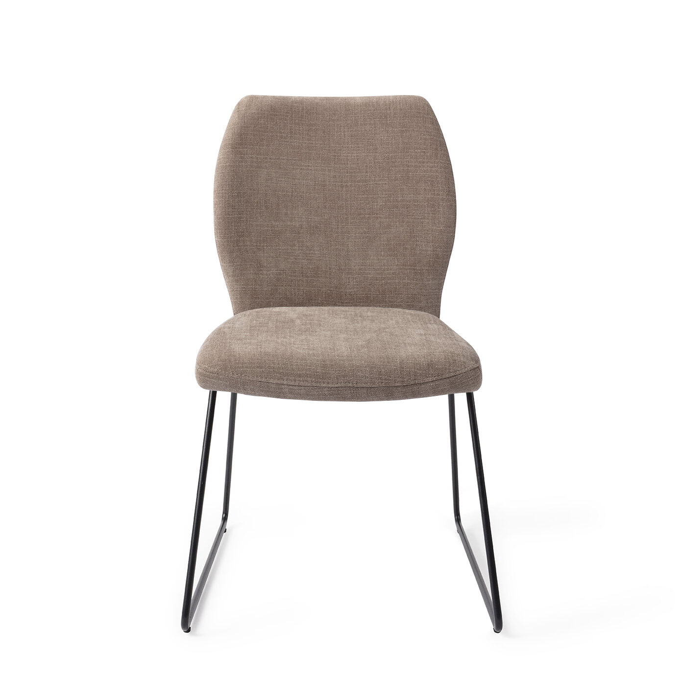Jesper Home Eetkamerstoel 'Ikata' Slide Black, kleur Mocha Mist