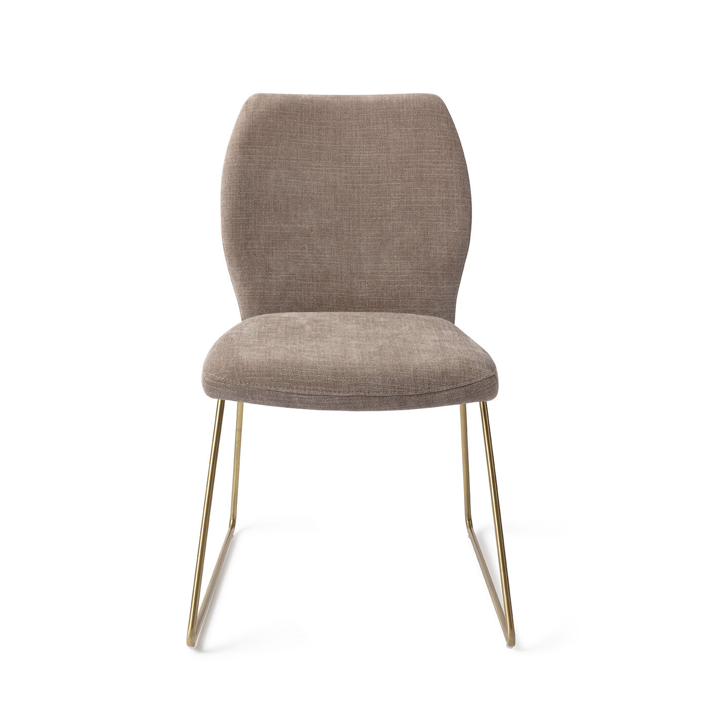 Jesper Home Eetkamerstoel 'Ikata' Slide Gold, kleur Mocha Mist