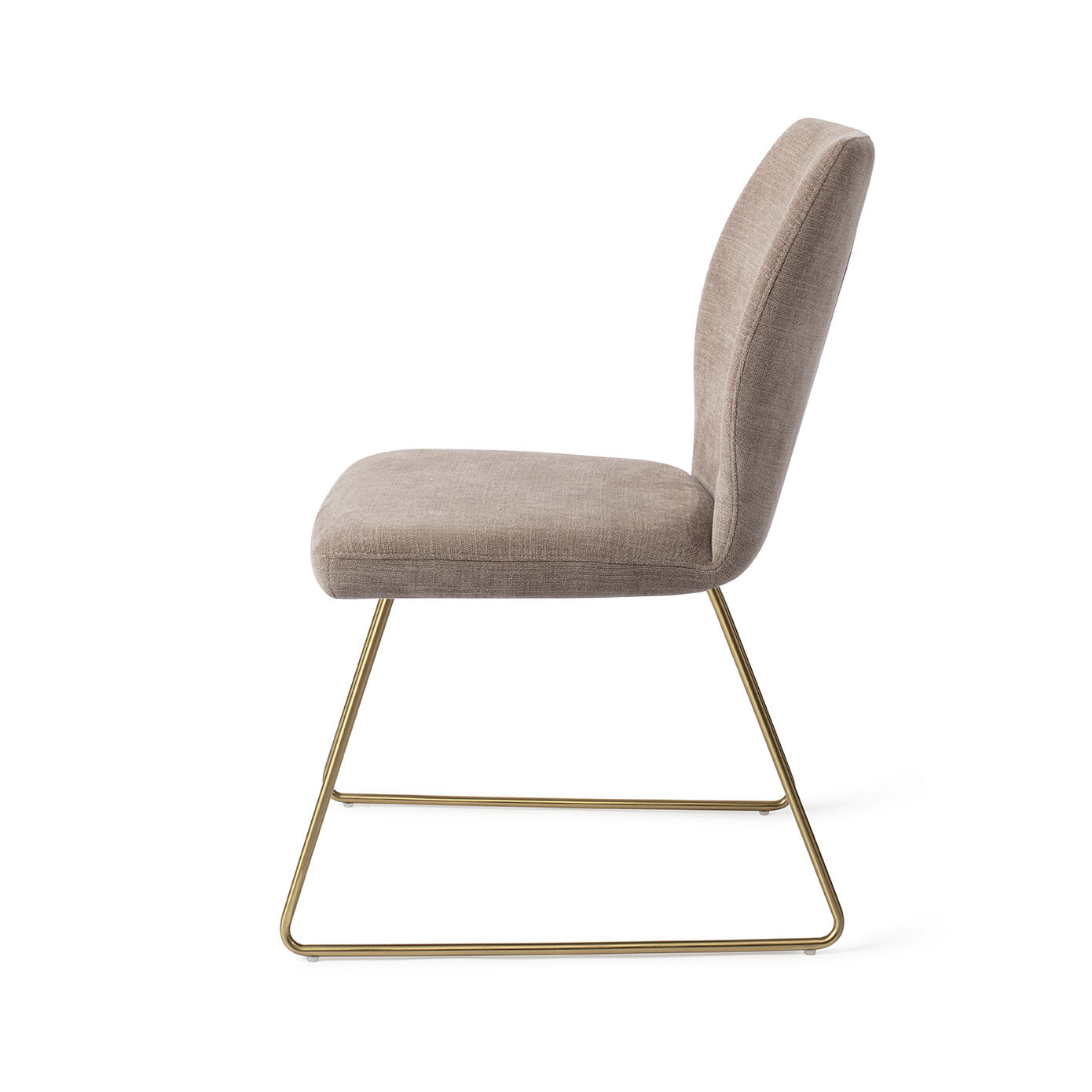 Jesper Home Eetkamerstoel 'Ikata' Slide Gold, kleur Mocha Mist
