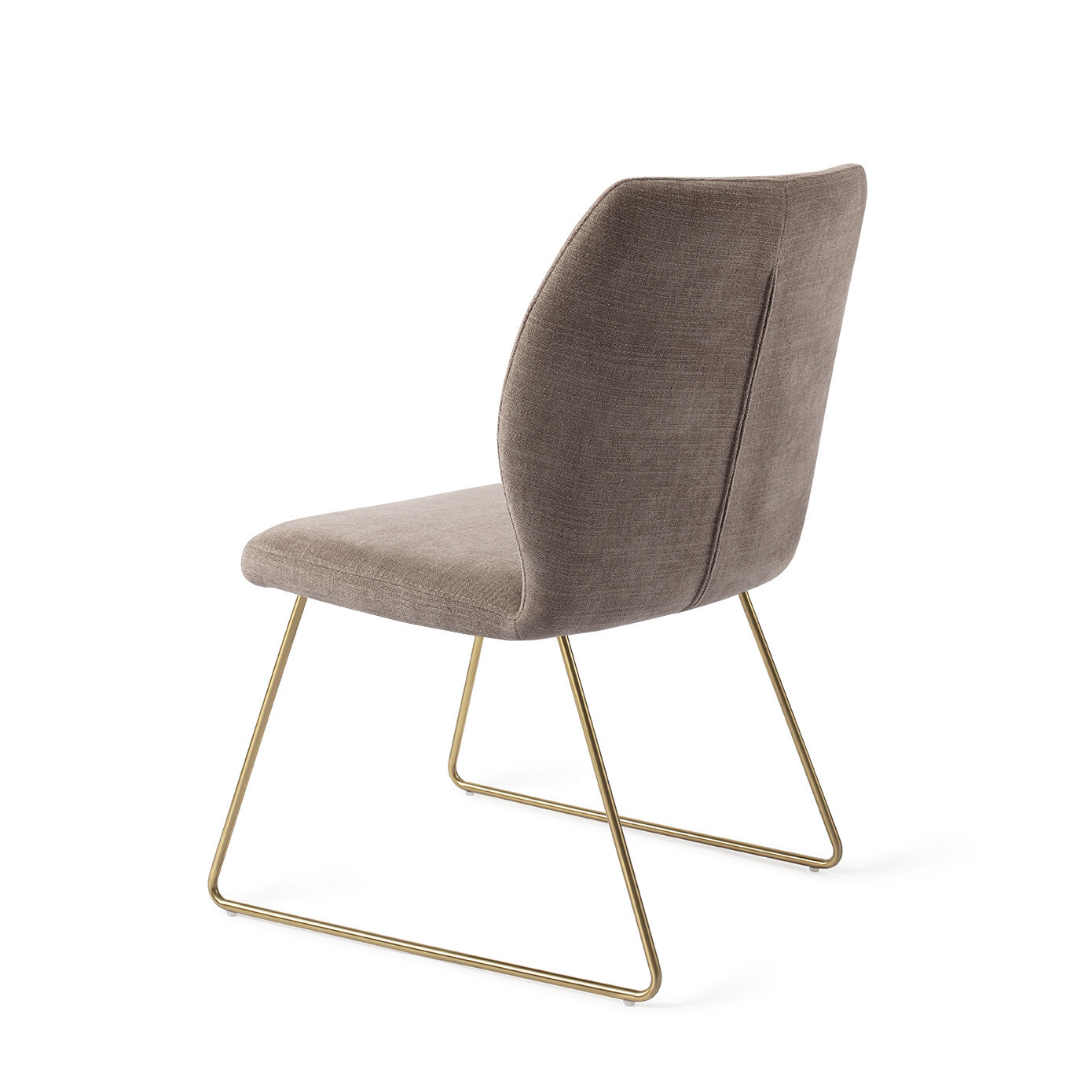 Jesper Home Eetkamerstoel 'Ikata' Slide Gold, kleur Mocha Mist