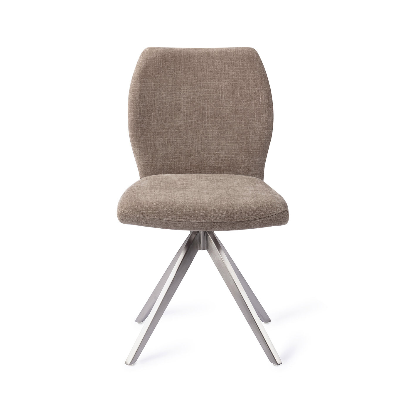 Jesper Home Draaibare Eetkamerstoel 'Ikata' Turn Steel, kleur Mocha Mist