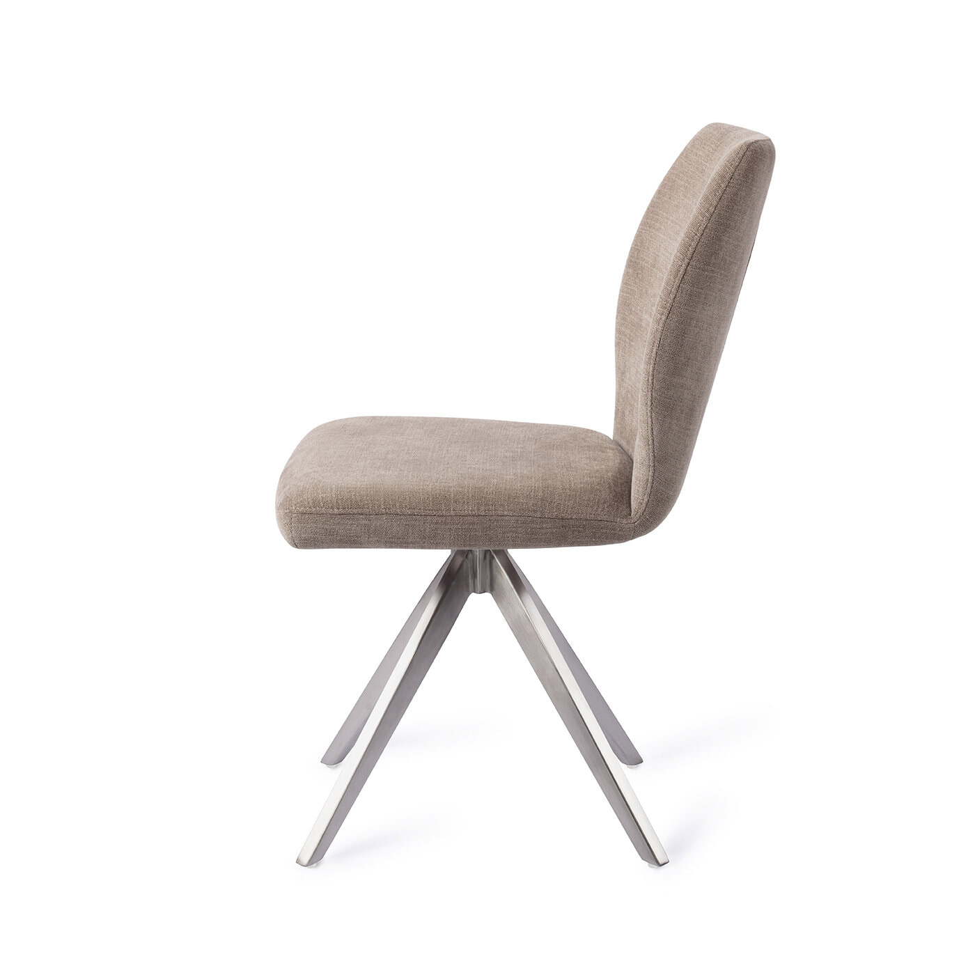 Jesper Home Draaibare Eetkamerstoel 'Ikata' Turn Steel, kleur Mocha Mist