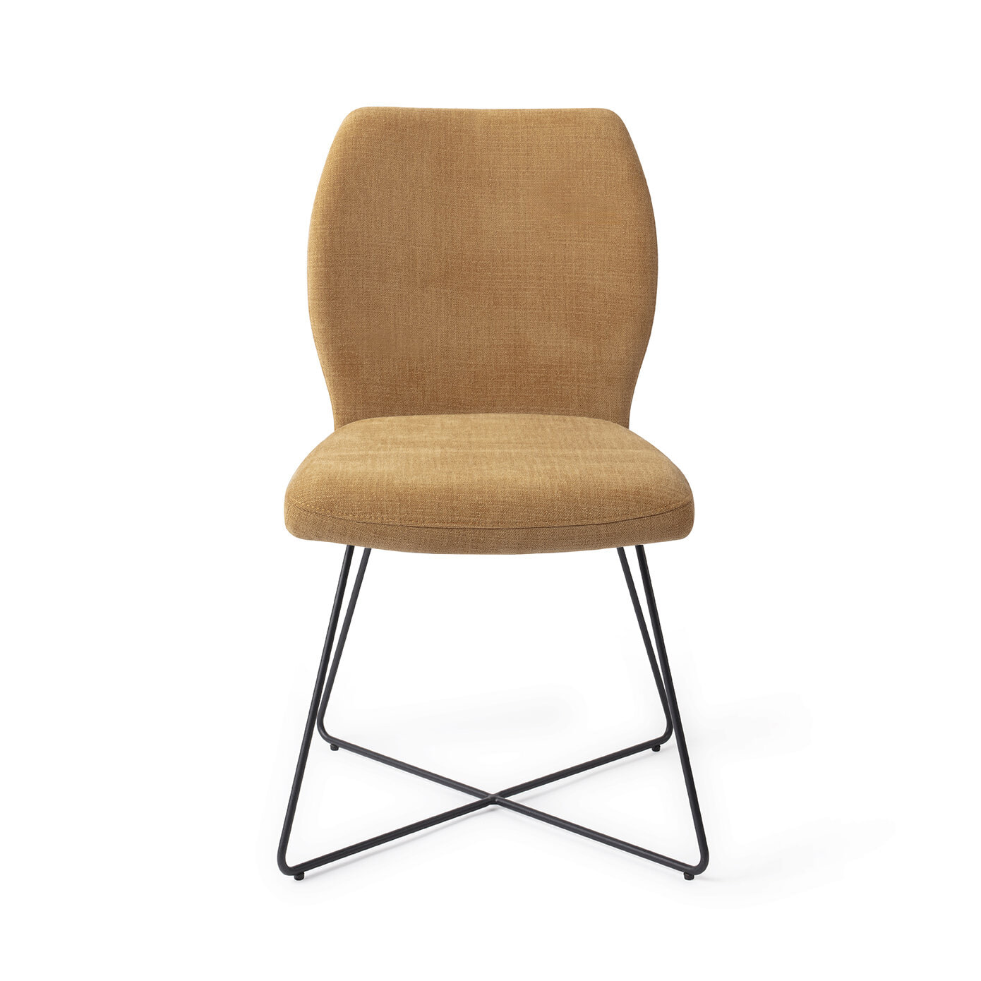 Jesper Home Eetkamerstoel 'Ikata' Cross Black, kleur Honey Harvest
