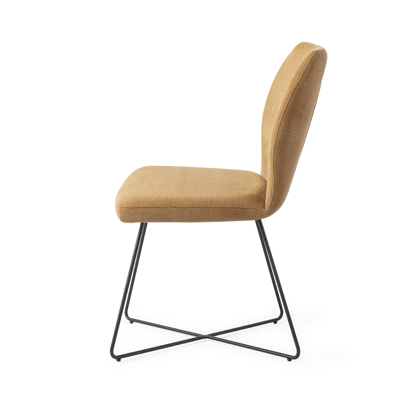 Jesper Home Eetkamerstoel 'Ikata' Cross Black, kleur Honey Harvest