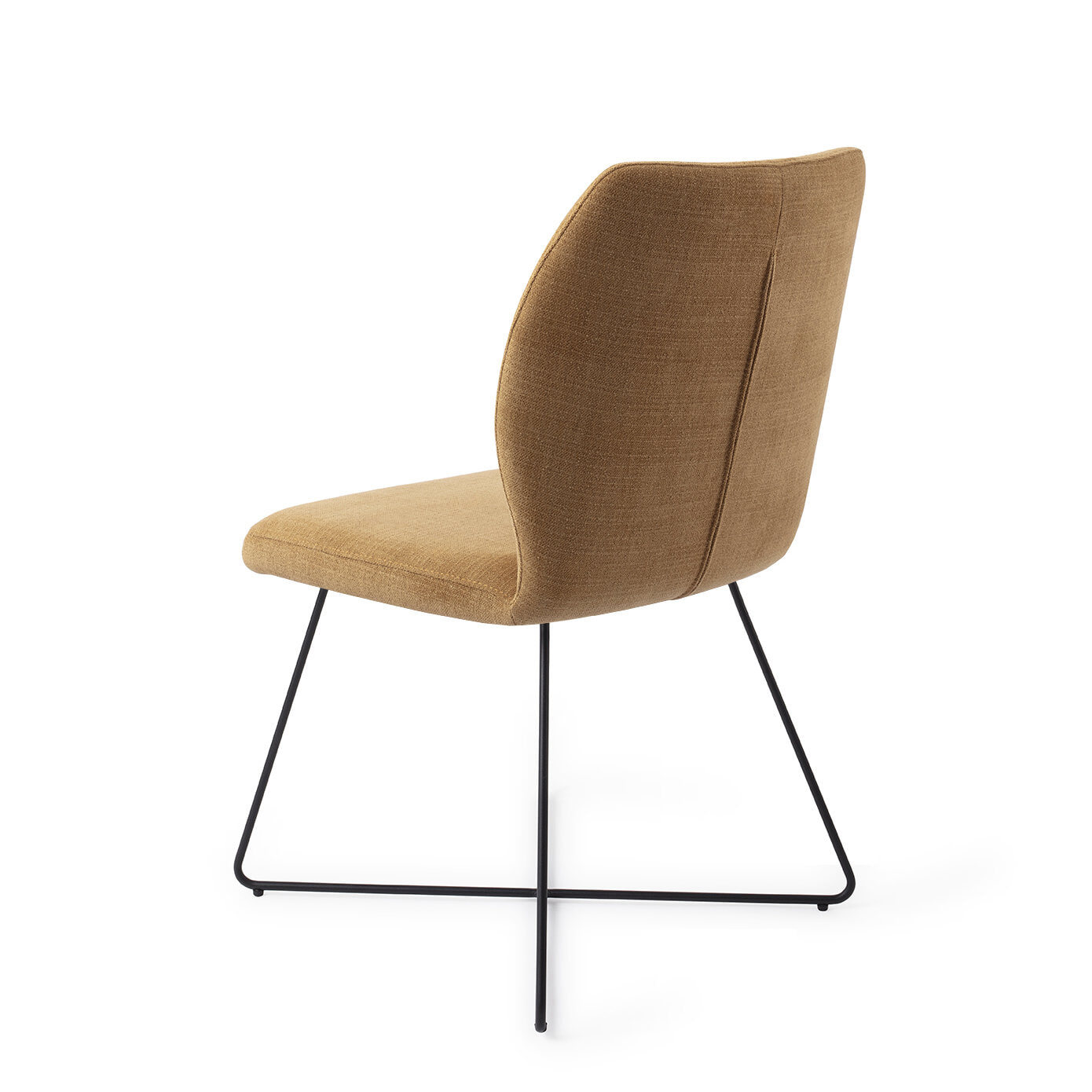 Jesper Home Eetkamerstoel 'Ikata' Cross Black, kleur Honey Harvest