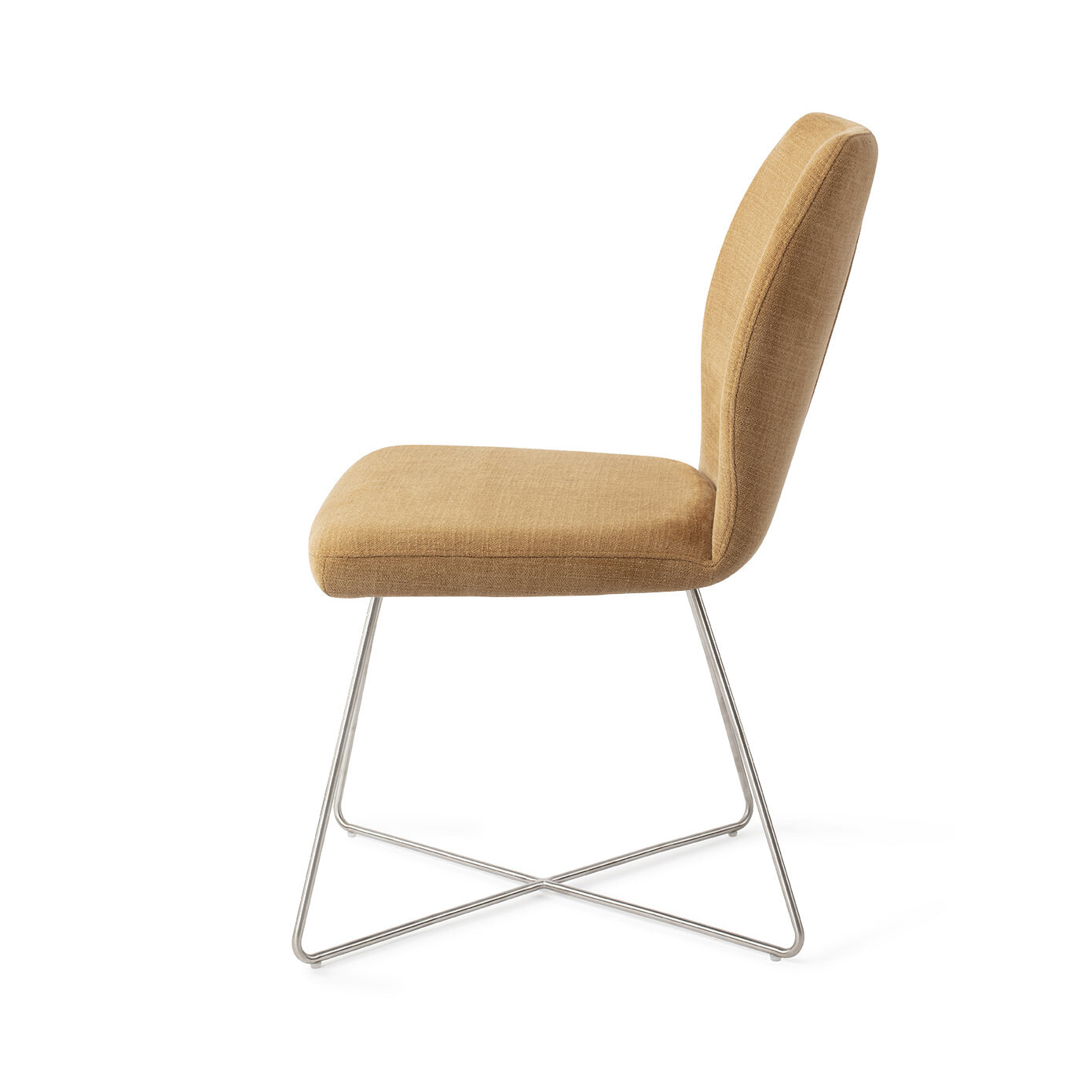 Jesper Home Eetkamerstoel 'Ikata' Cross Steel, kleur Honey Harvest