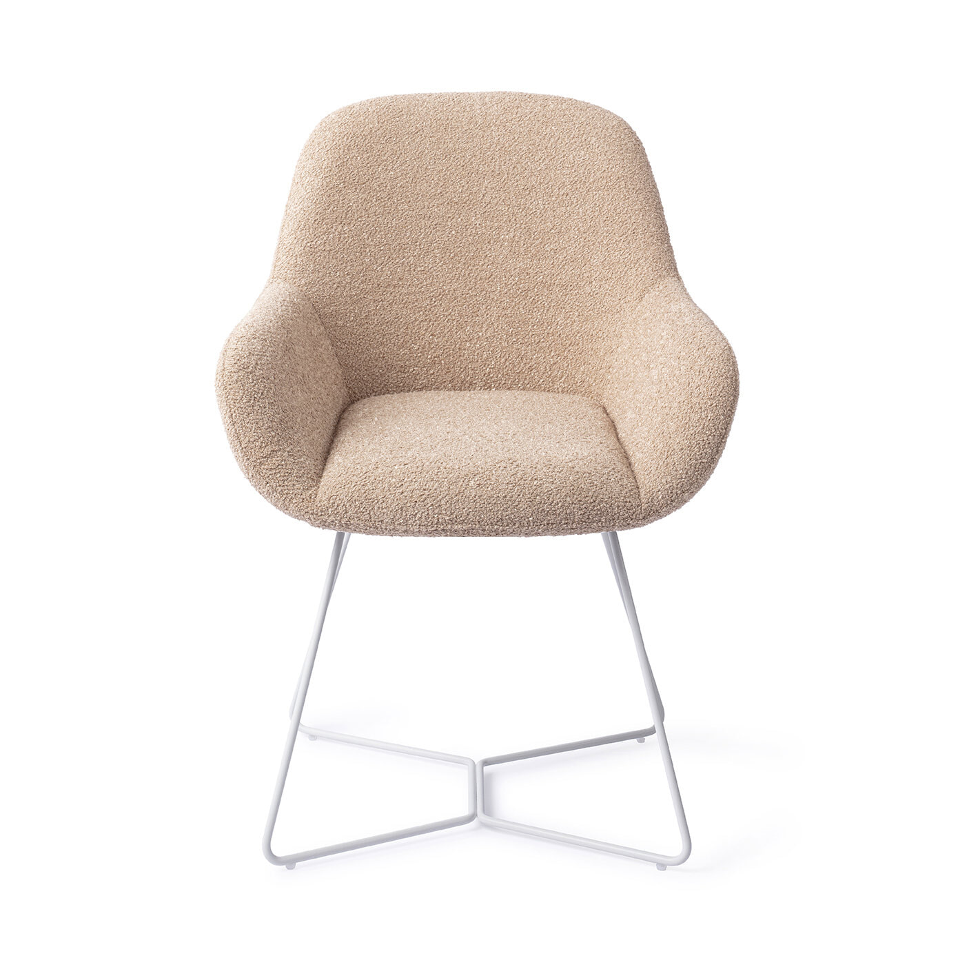 Jesper Home Eetkamerstoel 'Kushi' Beehive White, kleur Flax Relax