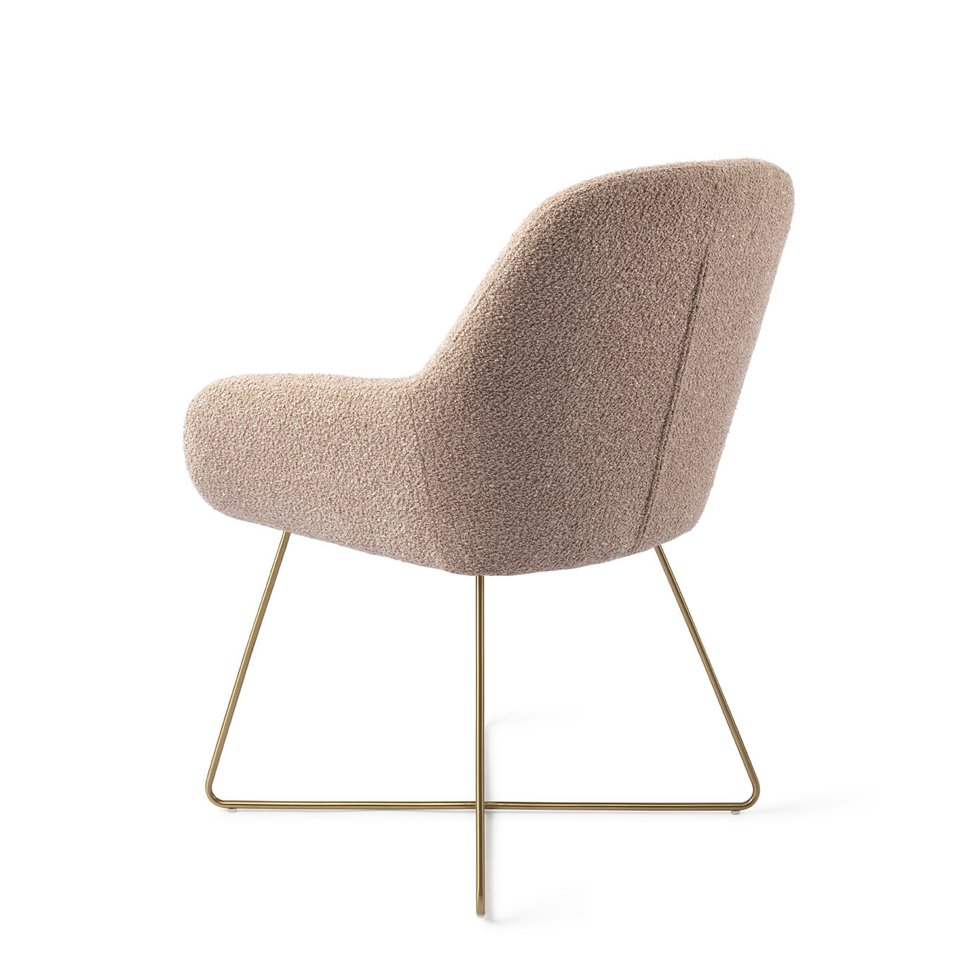 Jesper Home Eetkamerstoel 'Kushi' Cross Gold, kleur Flax Relax