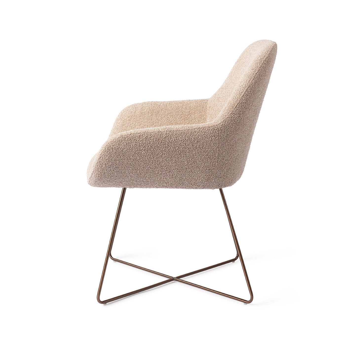 Jesper Home Eetkamerstoel 'Kushi' Cross Rose, kleur Flax Relax