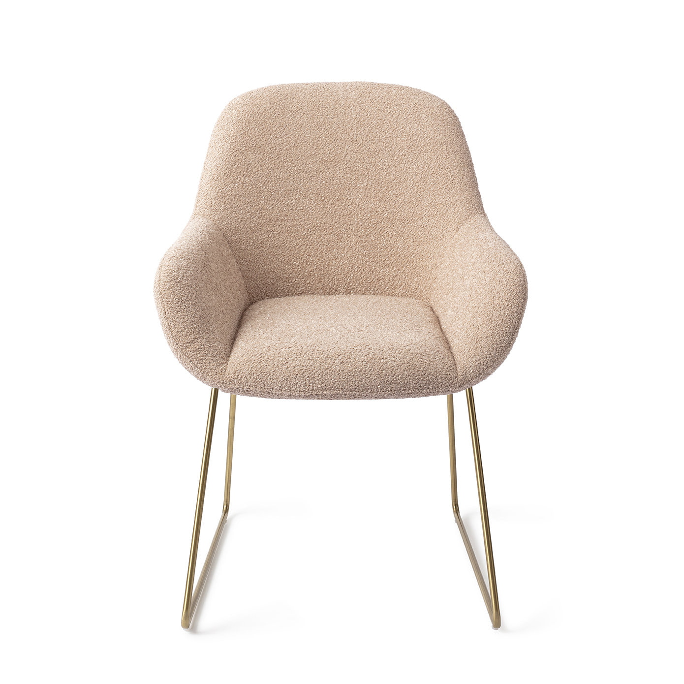 Jesper Home Eetkamerstoel 'Kushi' Slide Gold, kleur Flax Relax
