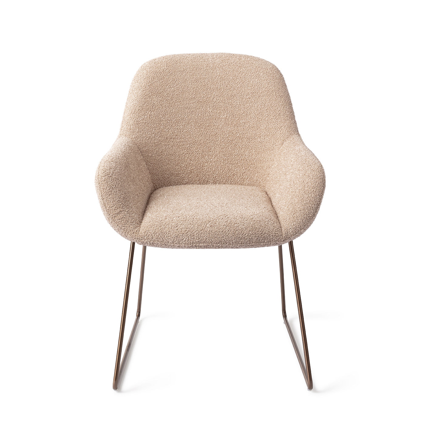 Jesper Home Eetkamerstoel 'Kushi' Slide Rose, kleur Flax Relax