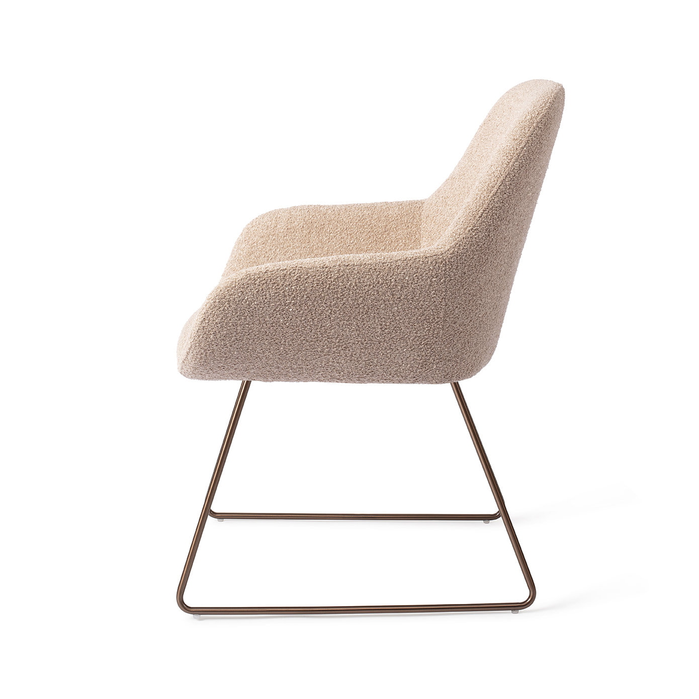 Jesper Home Eetkamerstoel 'Kushi' Slide Rose, kleur Flax Relax