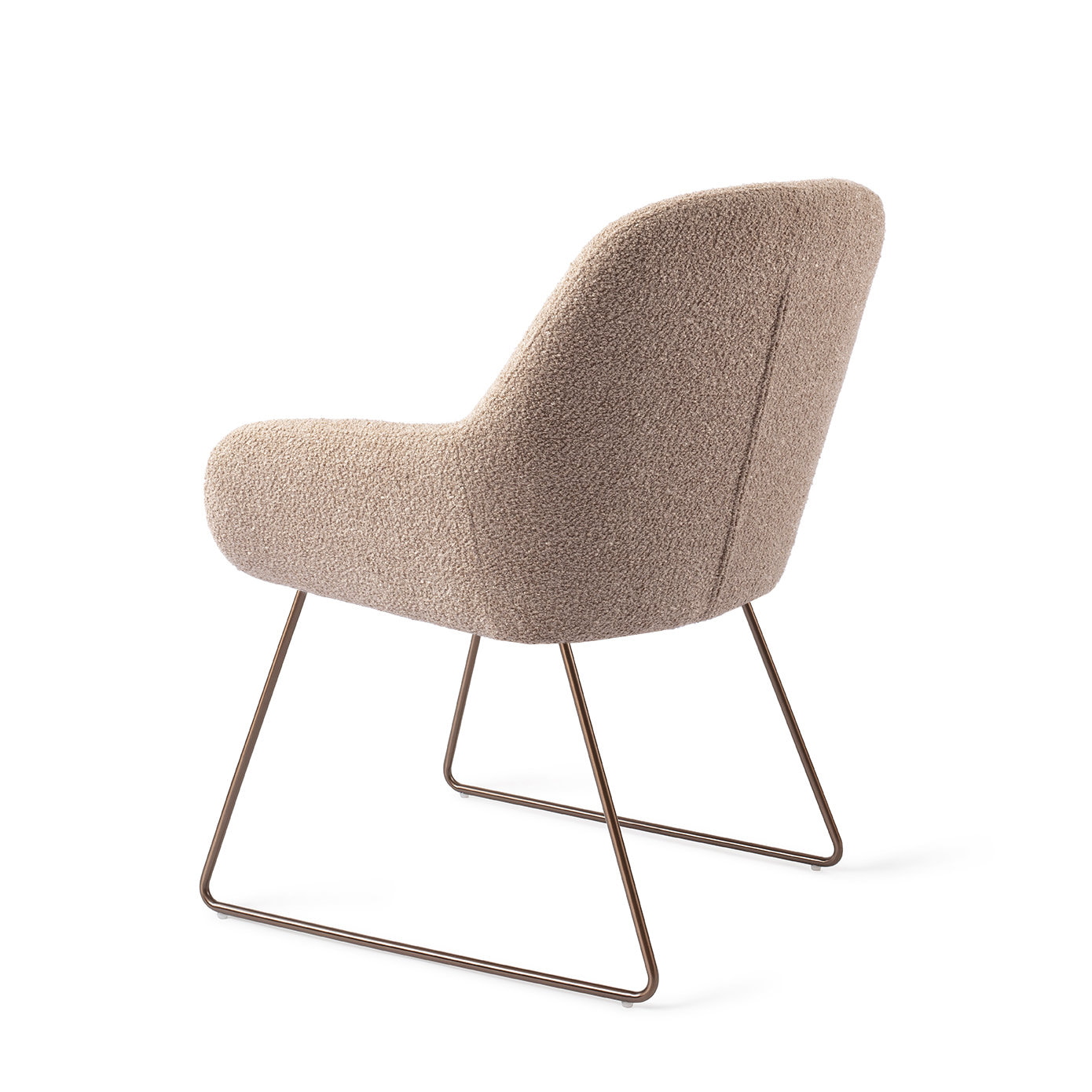 Jesper Home Eetkamerstoel 'Kushi' Slide Rose, kleur Flax Relax