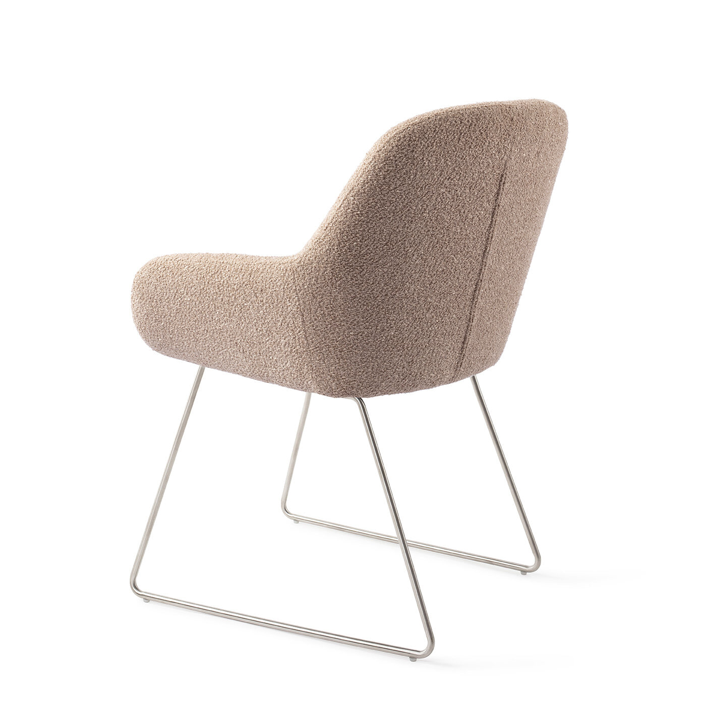 Jesper Home Eetkamerstoel 'Kushi' Slide Steel, kleur Flax Relax