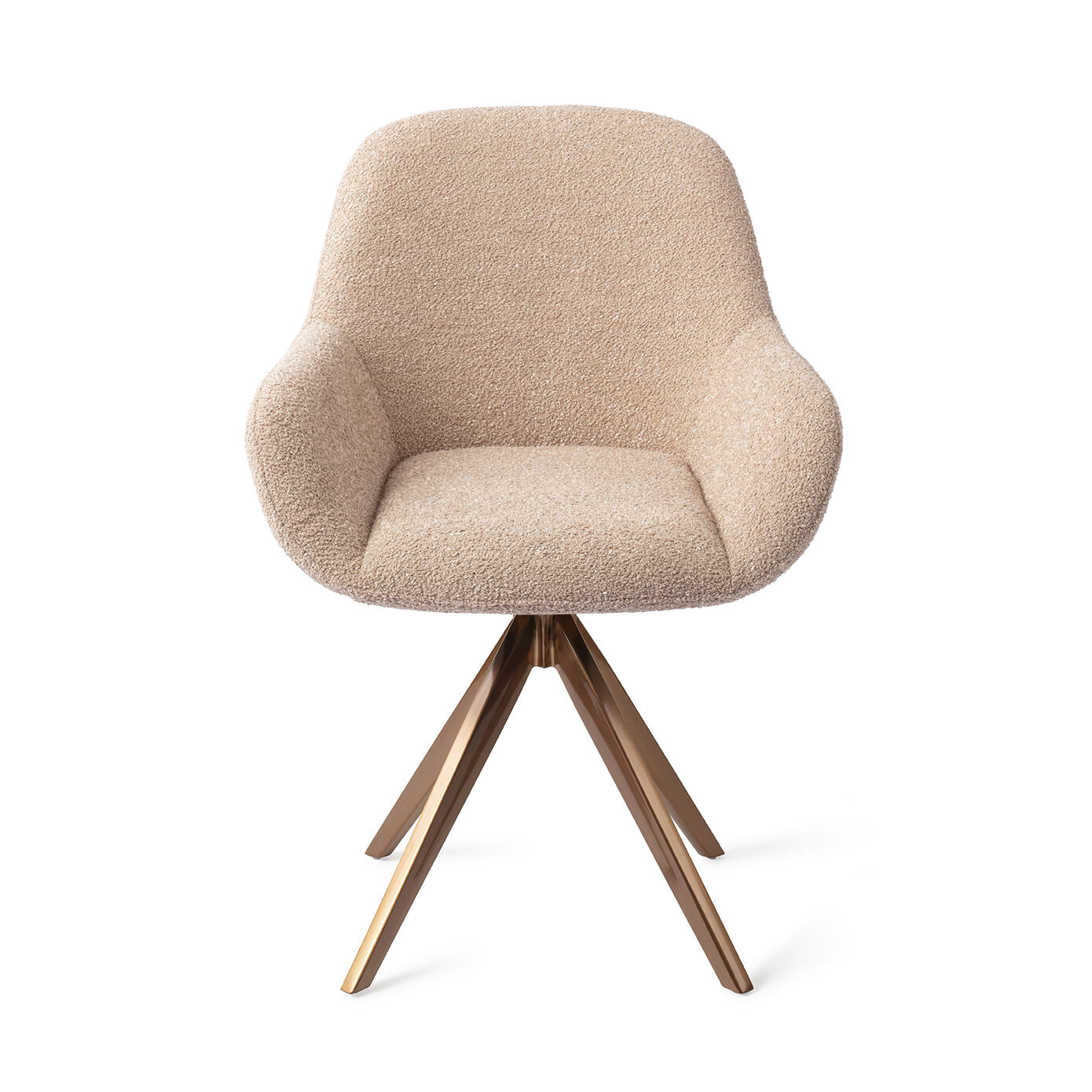 Jesper Home Eetkamerstoel 'Kushi' Turn Rose, Draaibaar, kleur Flax Relax