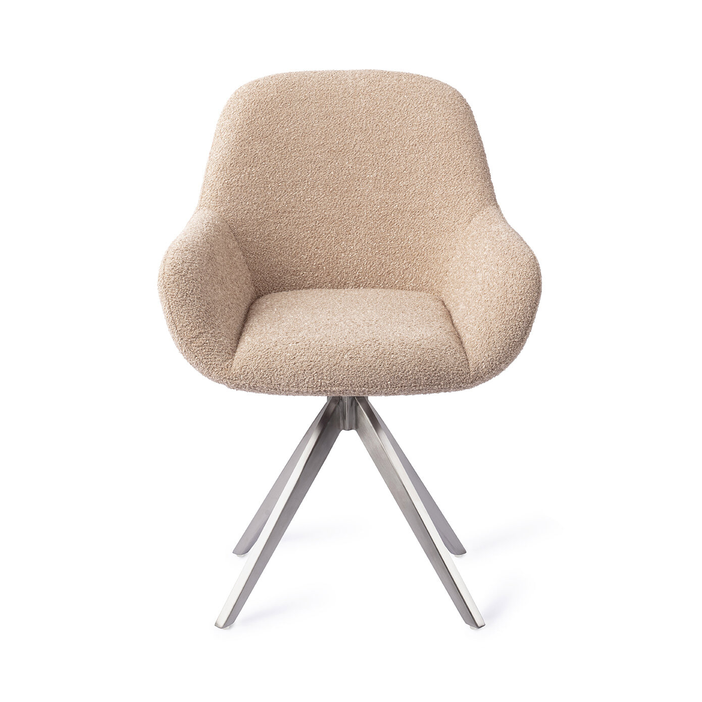 Jesper Home Draaibare Eetkamerstoel 'Kushi' Turn Steel, kleur Flax Relax