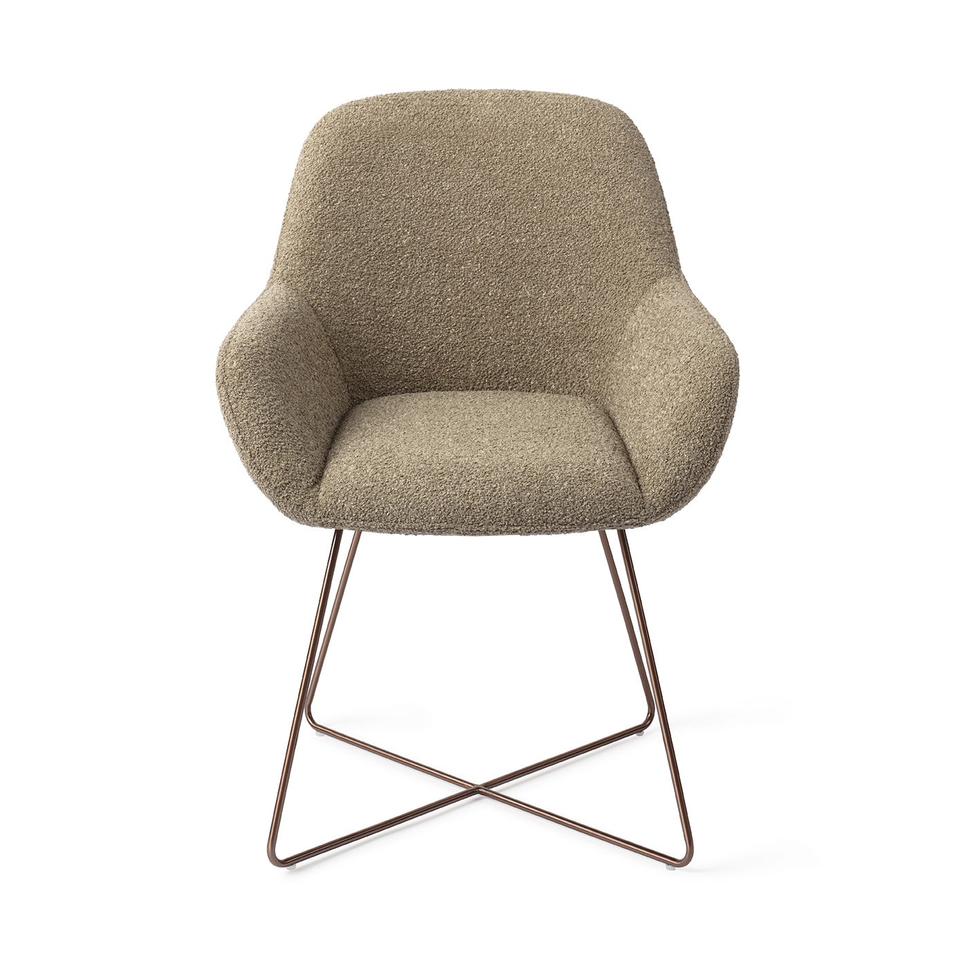 Jesper Home Eetkamerstoel 'Kushi' Cross Rose, kleur Moss Meadow