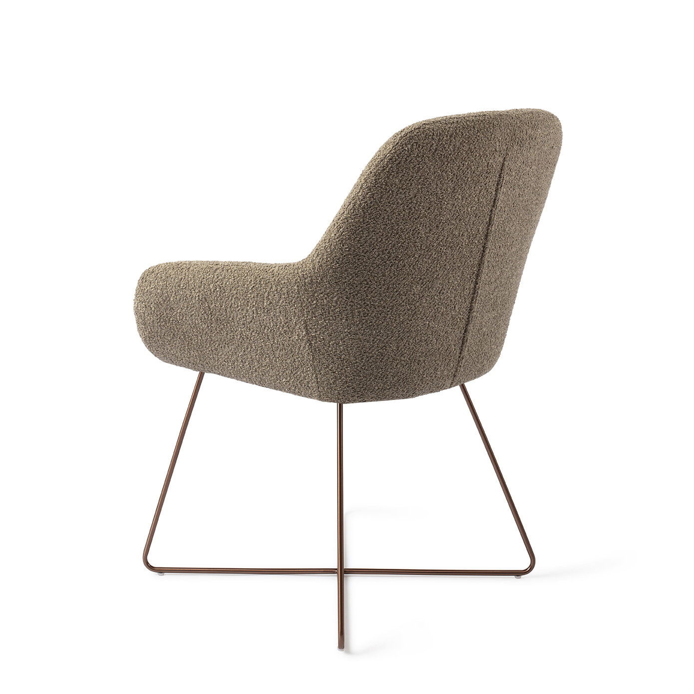 Jesper Home Eetkamerstoel 'Kushi' Cross Rose, kleur Moss Meadow