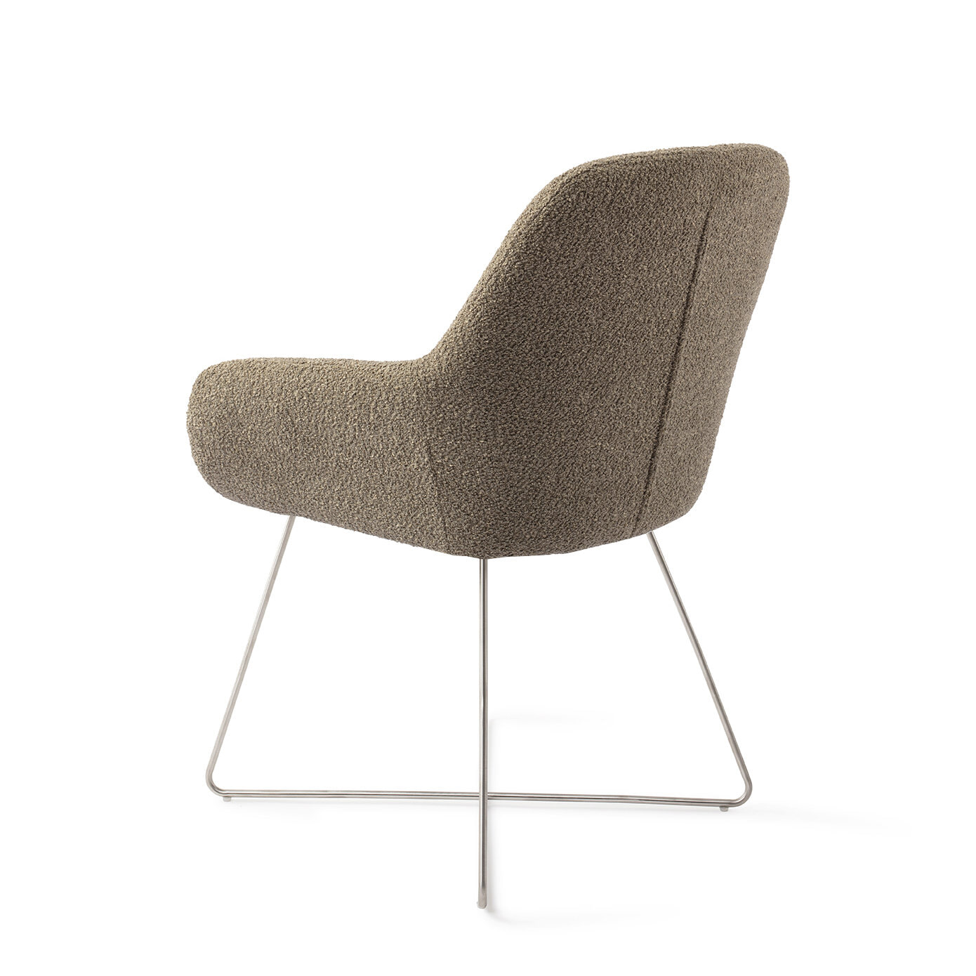 Jesper Home Eetkamerstoel 'Kushi' Cross Steel, kleur Moss Meadow