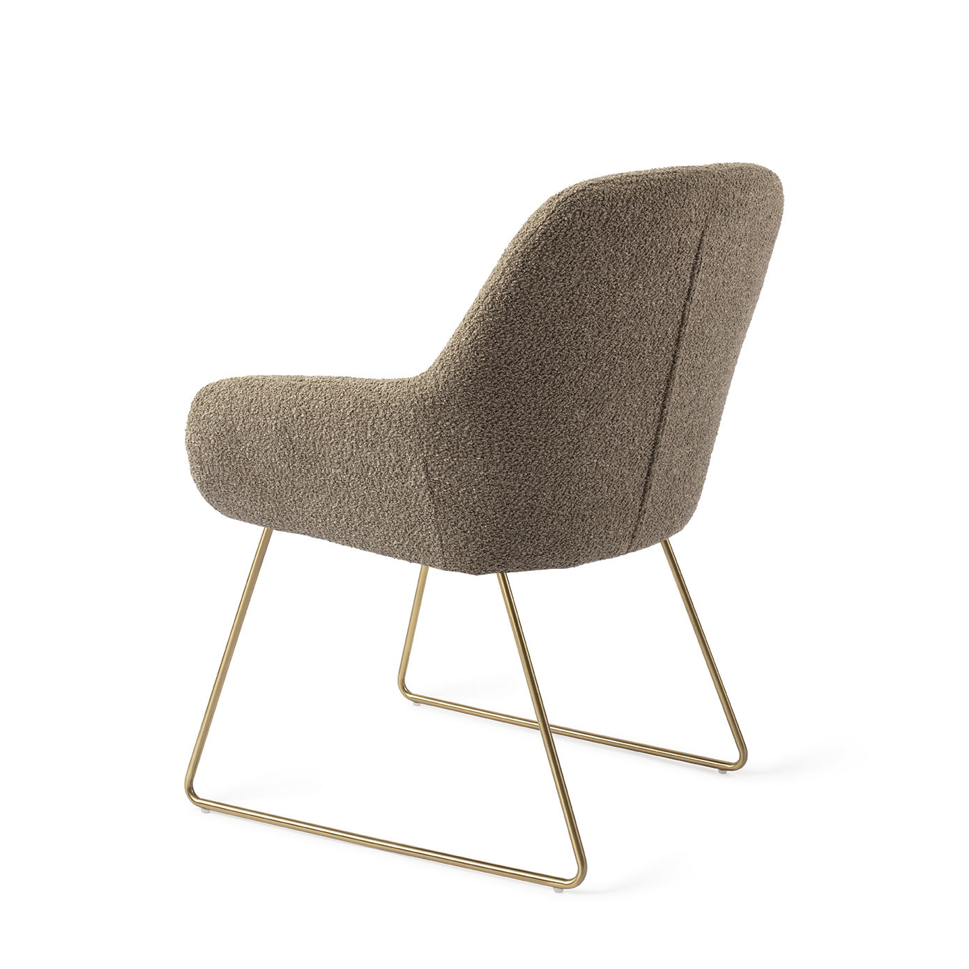 Jesper Home Eetkamerstoel 'Kushi' Slide Gold, kleur Moss Meadow