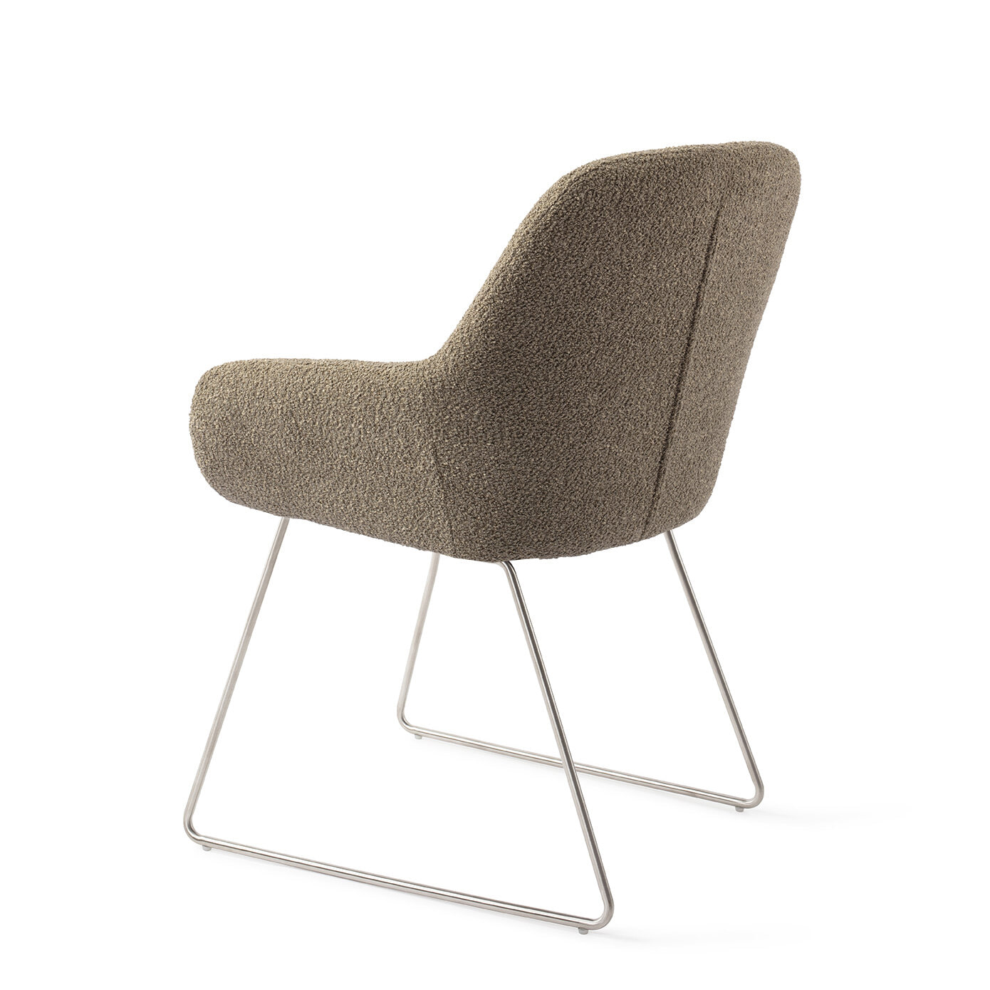 Jesper Home Eetkamerstoel 'Kushi' Slide Steel, kleur Moss Meadow