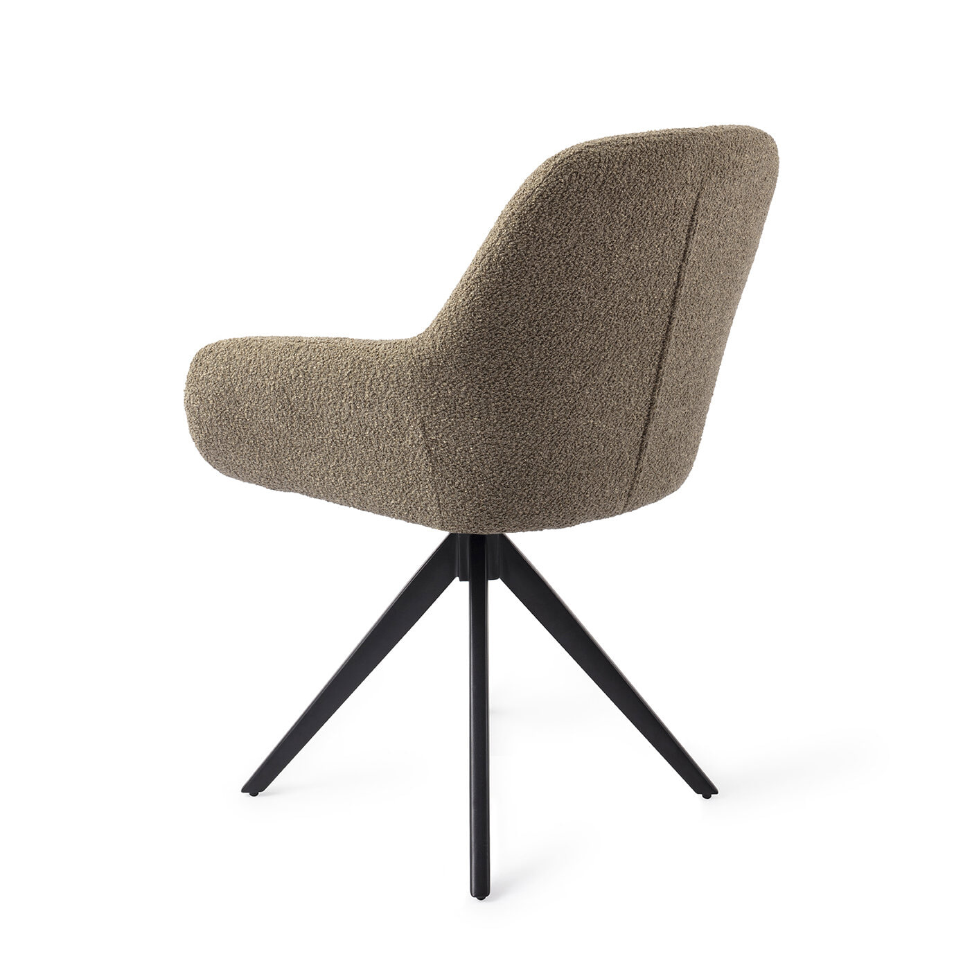 Jesper Home Eetkamerstoel 'Kushi' Turn Black, Draaibaar, kleur Moss Meadow