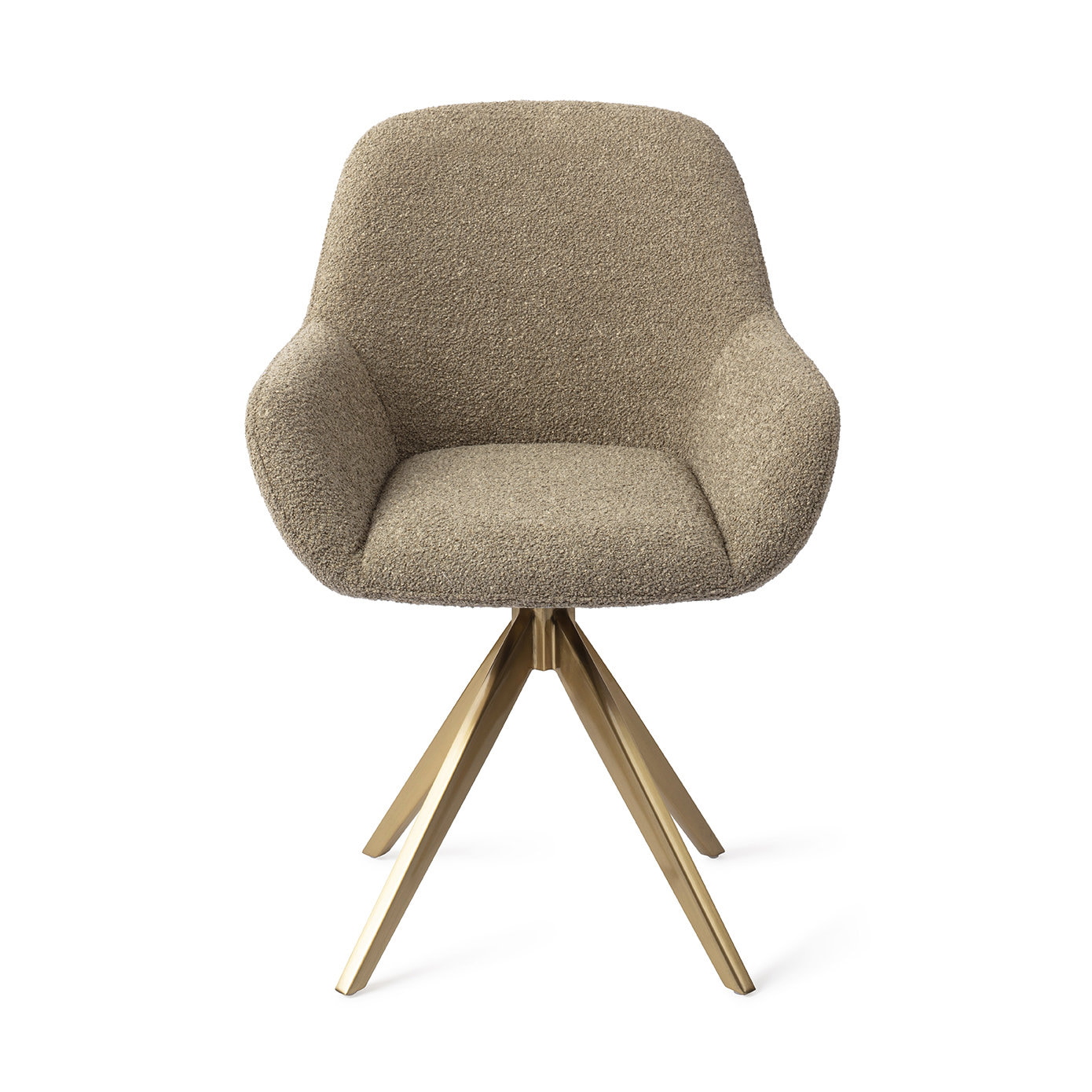 Jesper Home Eetkamerstoel 'Kushi' Turn Gold, Draaibaar, kleur Moss Meadow