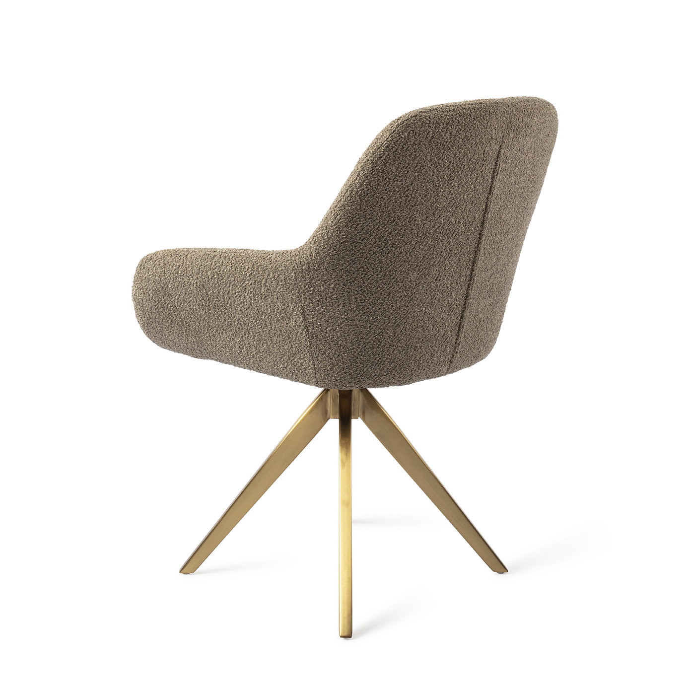 Jesper Home Eetkamerstoel 'Kushi' Turn Gold, Draaibaar, kleur Moss Meadow