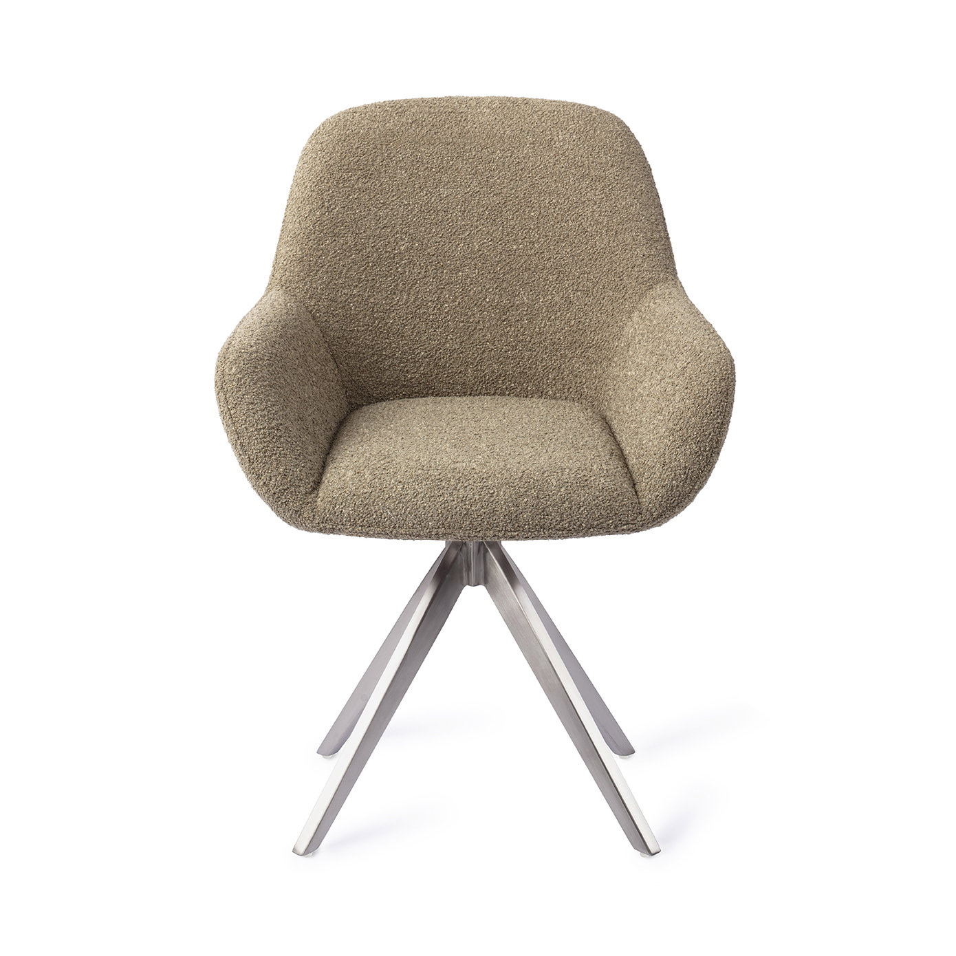 Jesper Home Eetkamerstoel 'Kushi' Turn Steel, Draaibaar, kleur Moss Meadow