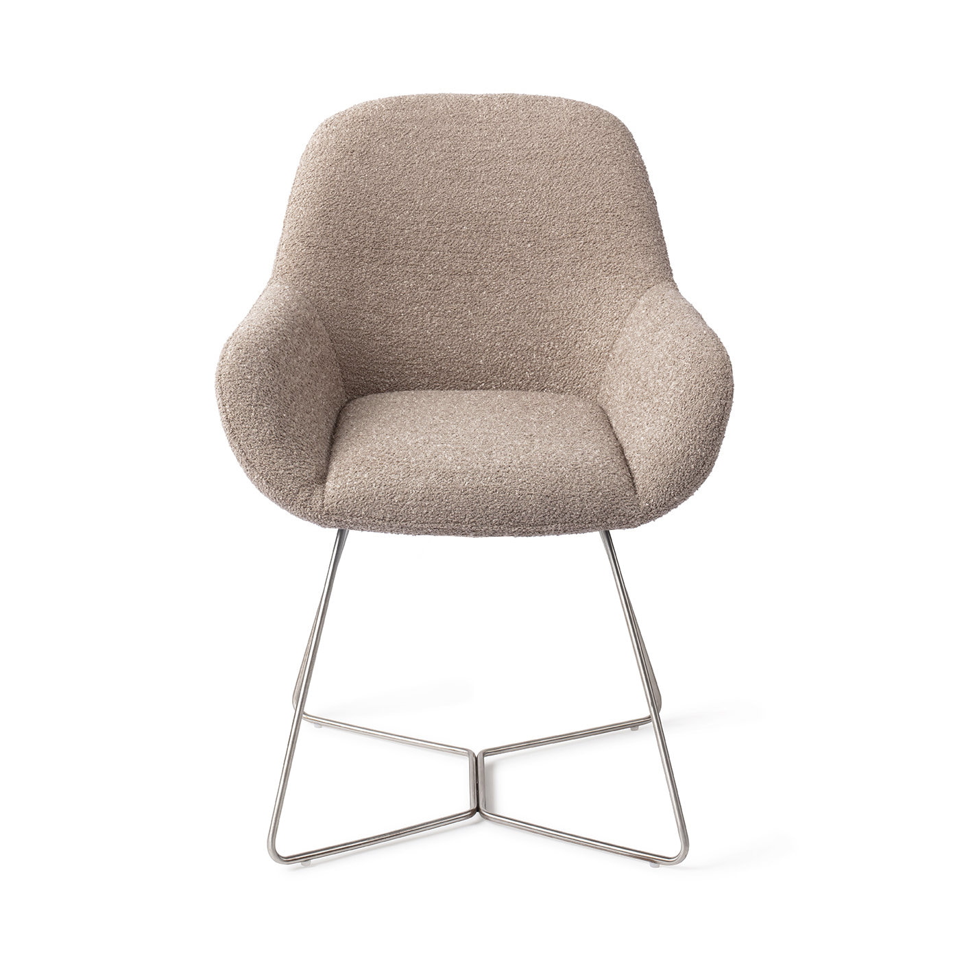 Jesper Home Eetkamerstoel 'Kushi' Beehive Steel, kleur Stone Haze