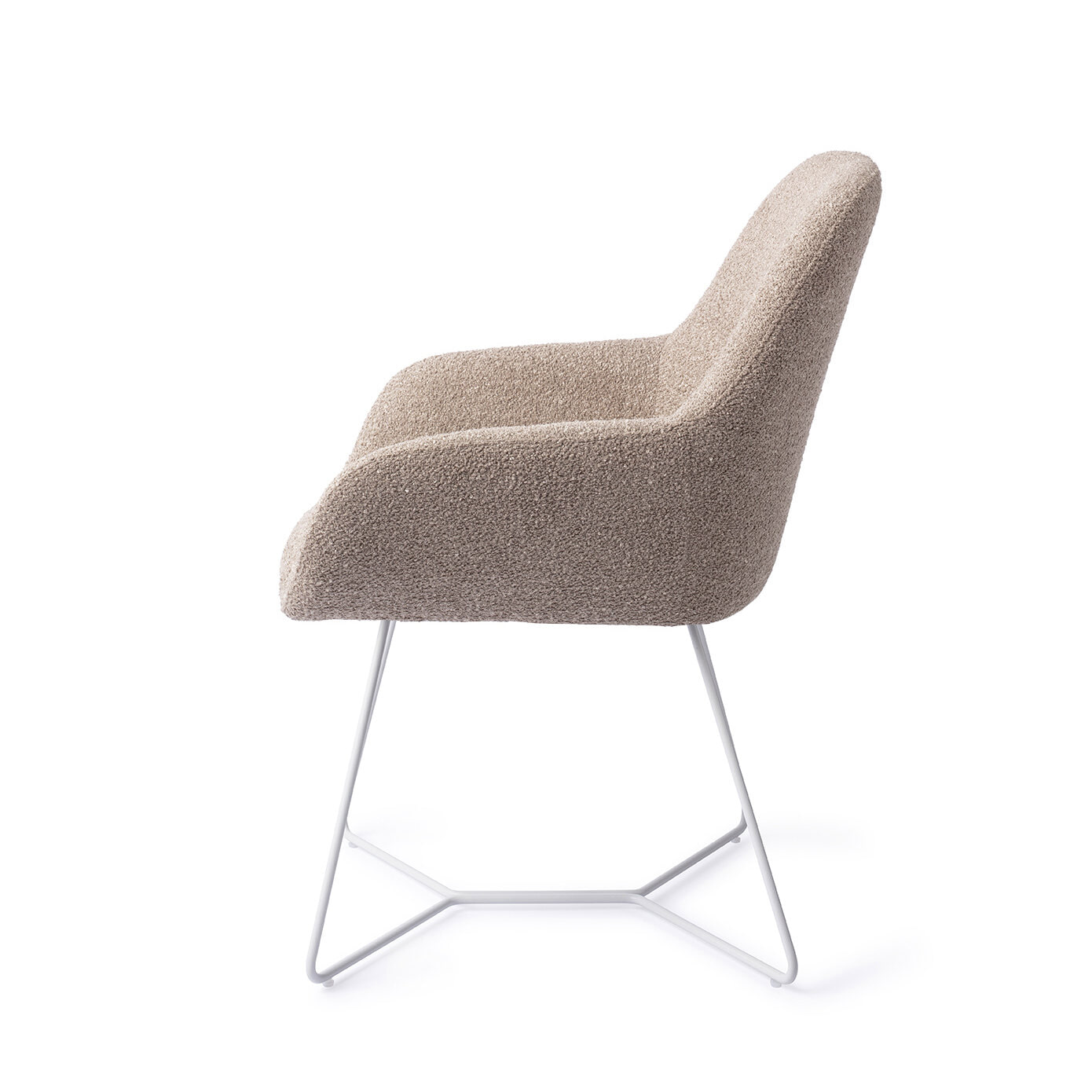 Jesper Home Eetkamerstoel 'Kushi' Beehive White, kleur Stone Haze