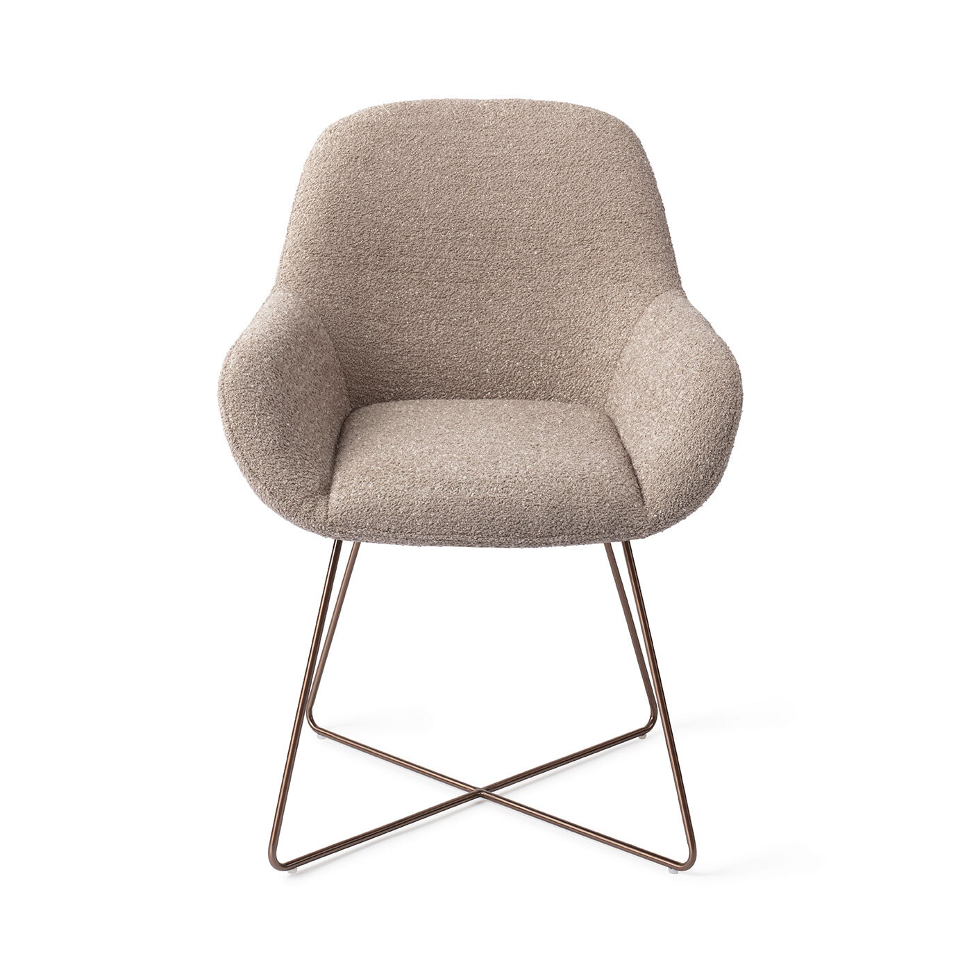 Jesper Home Eetkamerstoel 'Kushi' Cross Rose, kleur Stone Haze