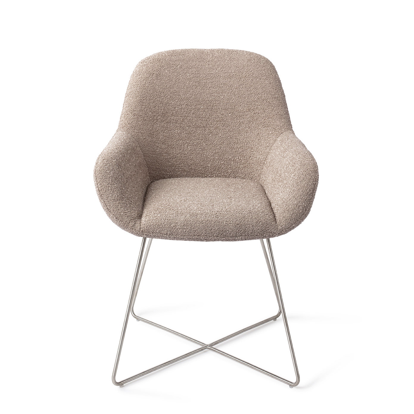 Jesper Home Eetkamerstoel 'Kushi' Cross Steel, kleur Stone Haze