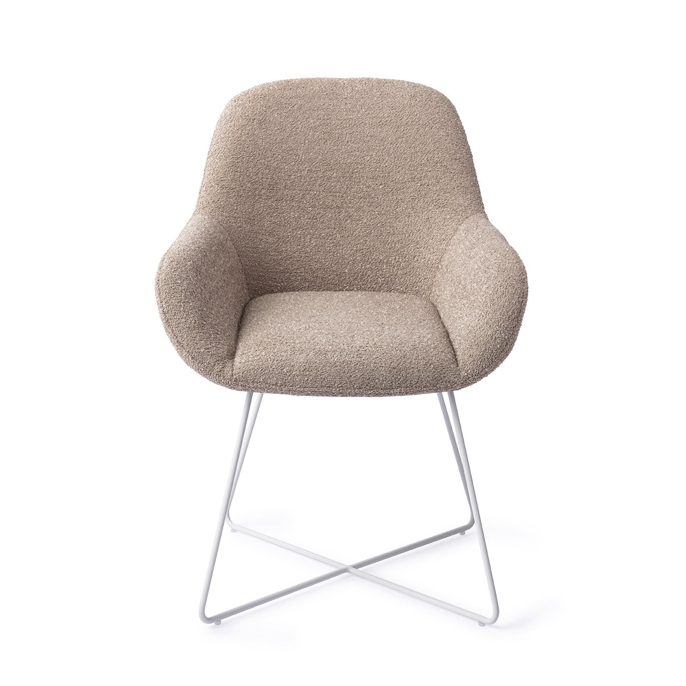 Jesper Home Eetkamerstoel 'Kushi' Cross White, kleur Stone Haze