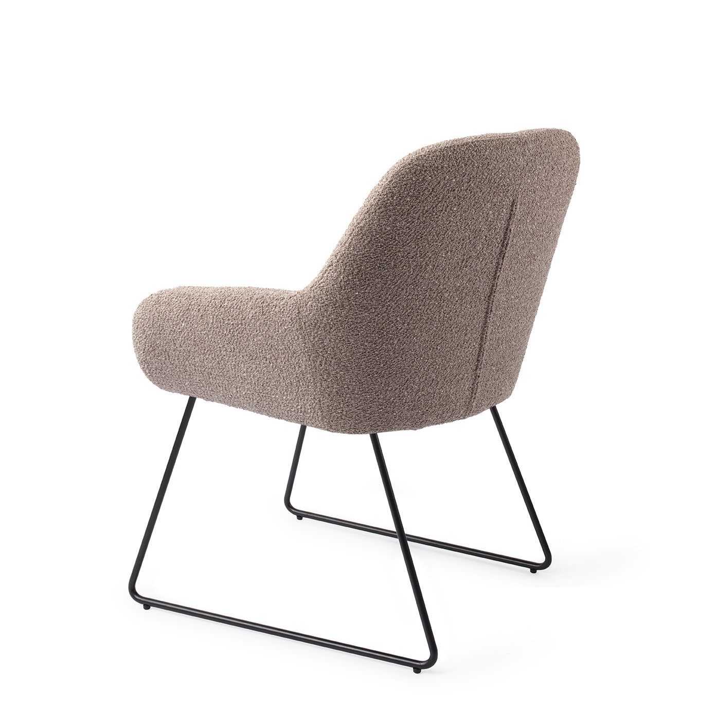 Jesper Home Eetkamerstoel 'Kushi' Slide Black, kleur Stone Haze