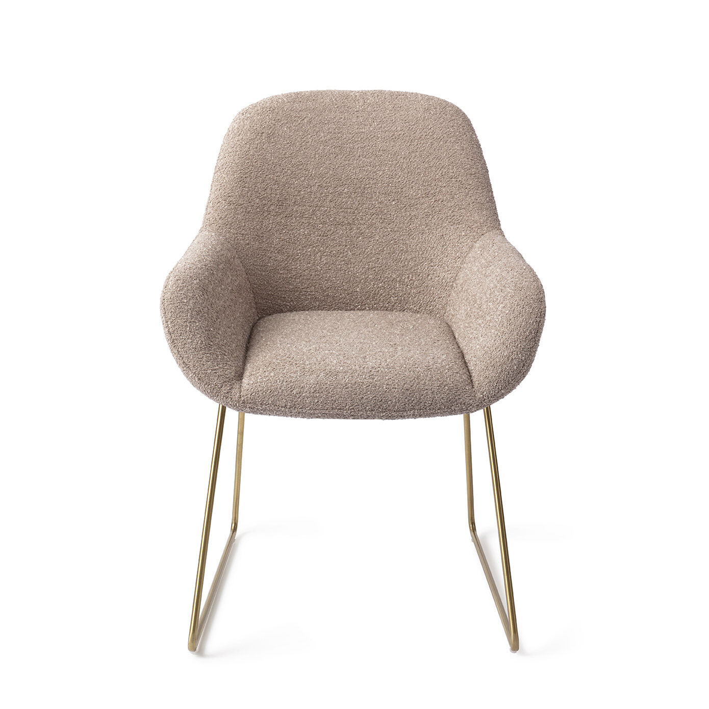 Jesper Home Eetkamerstoel 'Kushi' Slide Gold, kleur Stone Haze