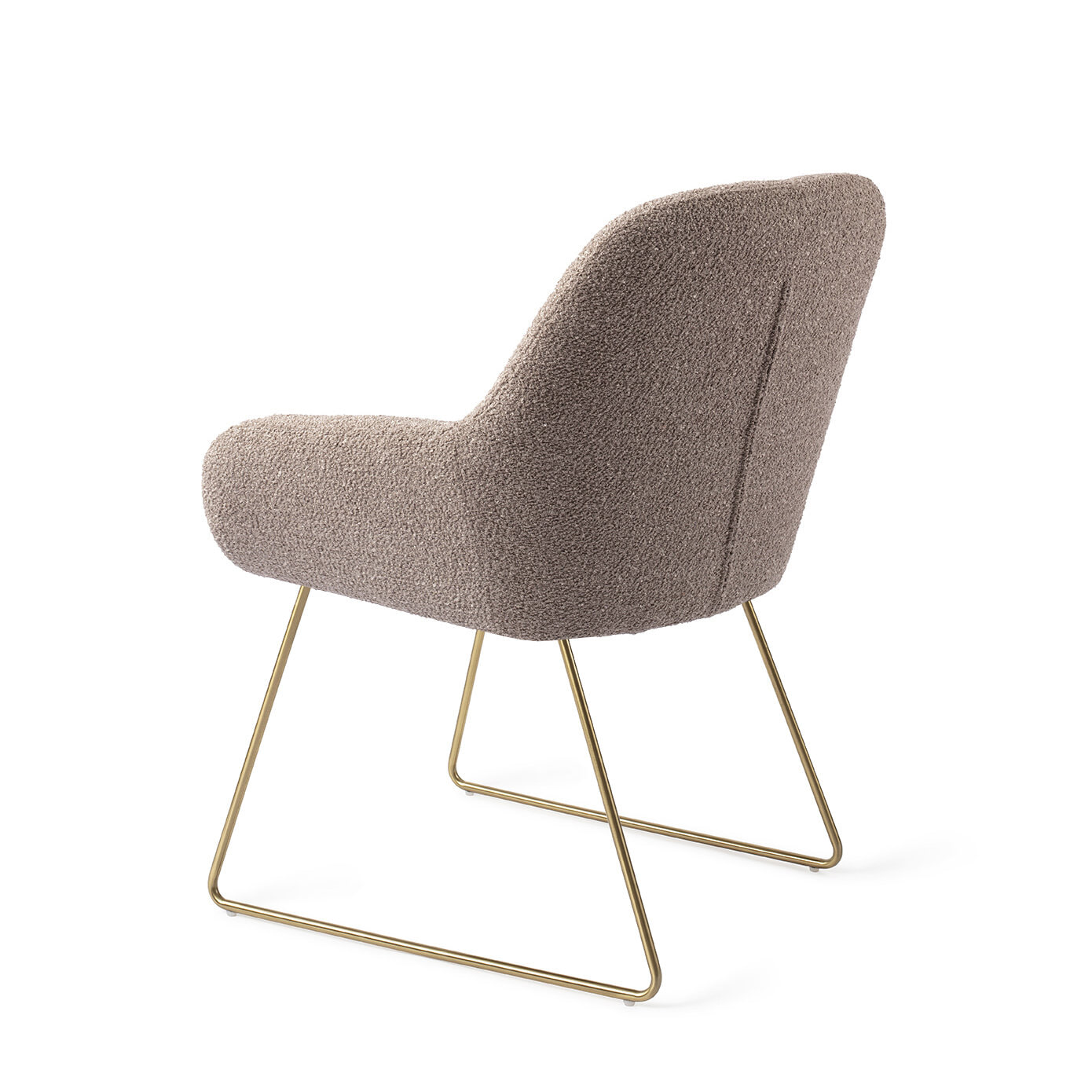 Jesper Home Eetkamerstoel 'Kushi' Slide Gold, kleur Stone Haze