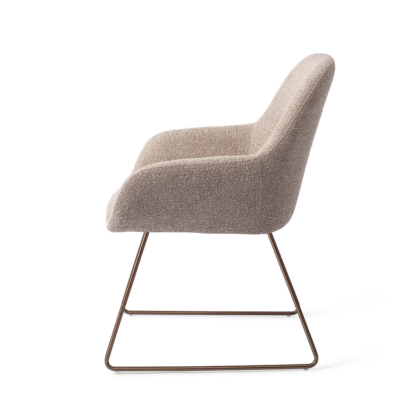 Jesper Home Eetkamerstoel 'Kushi' Slide Rose, kleur Stone Haze