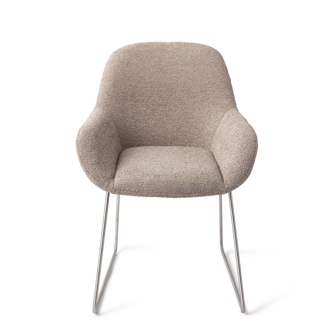 Jesper Home Eetkamerstoel 'Kushi' Slide Steel, kleur Stone Haze