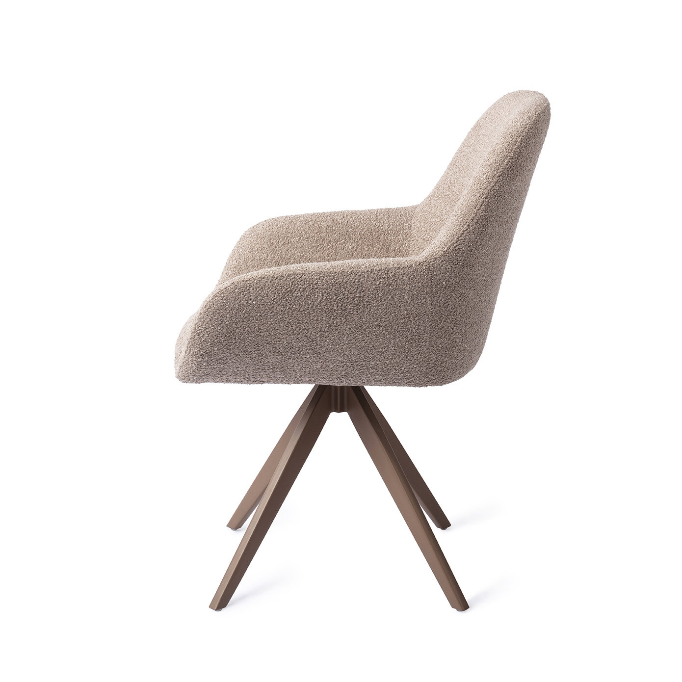 Jesper Home Eetkamerstoel 'Kushi' Turn Brown, Draaibaar, kleur Stone Haze