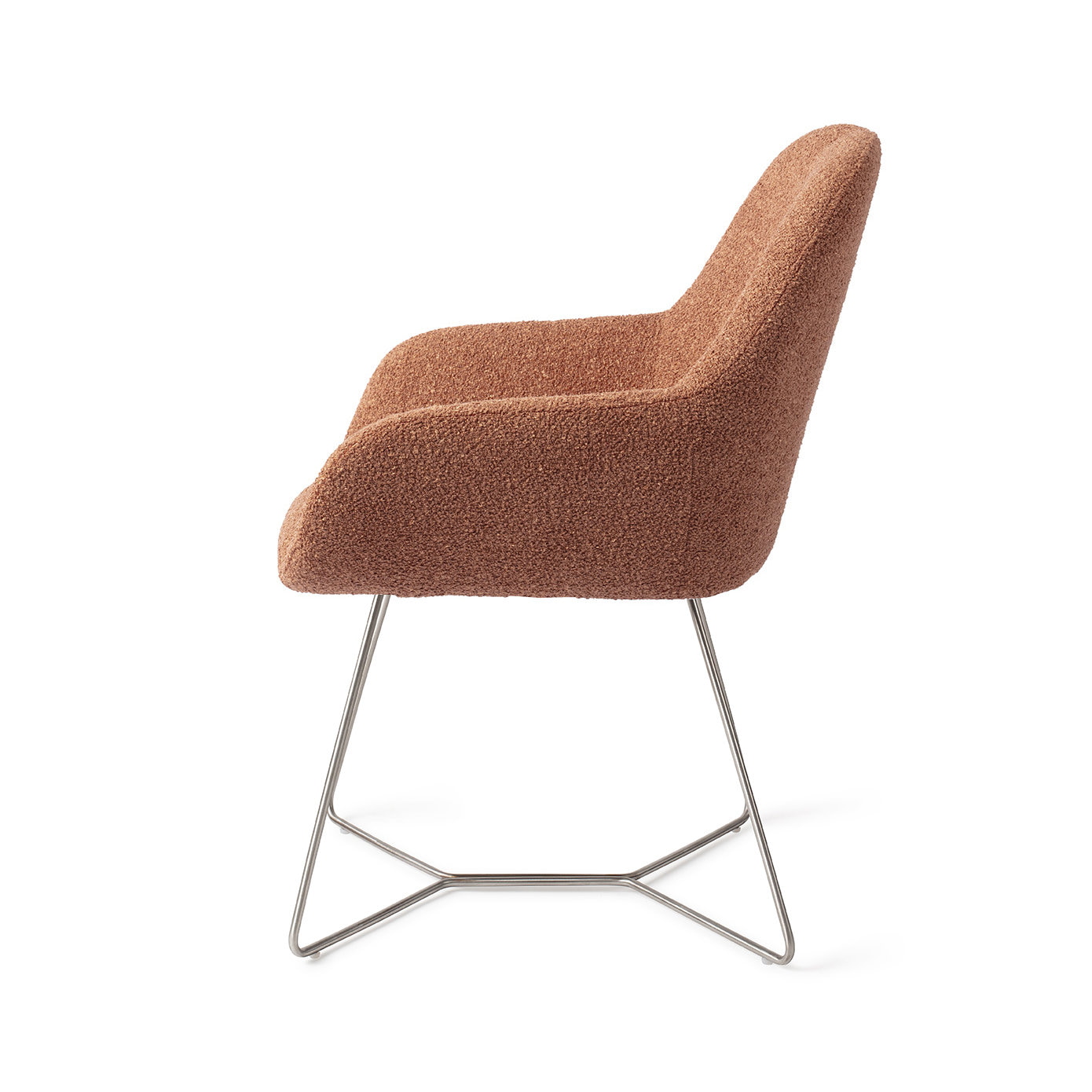 Jesper Home Eetkamerstoel 'Kushi' Beehive Steel, kleur Amber Autumn