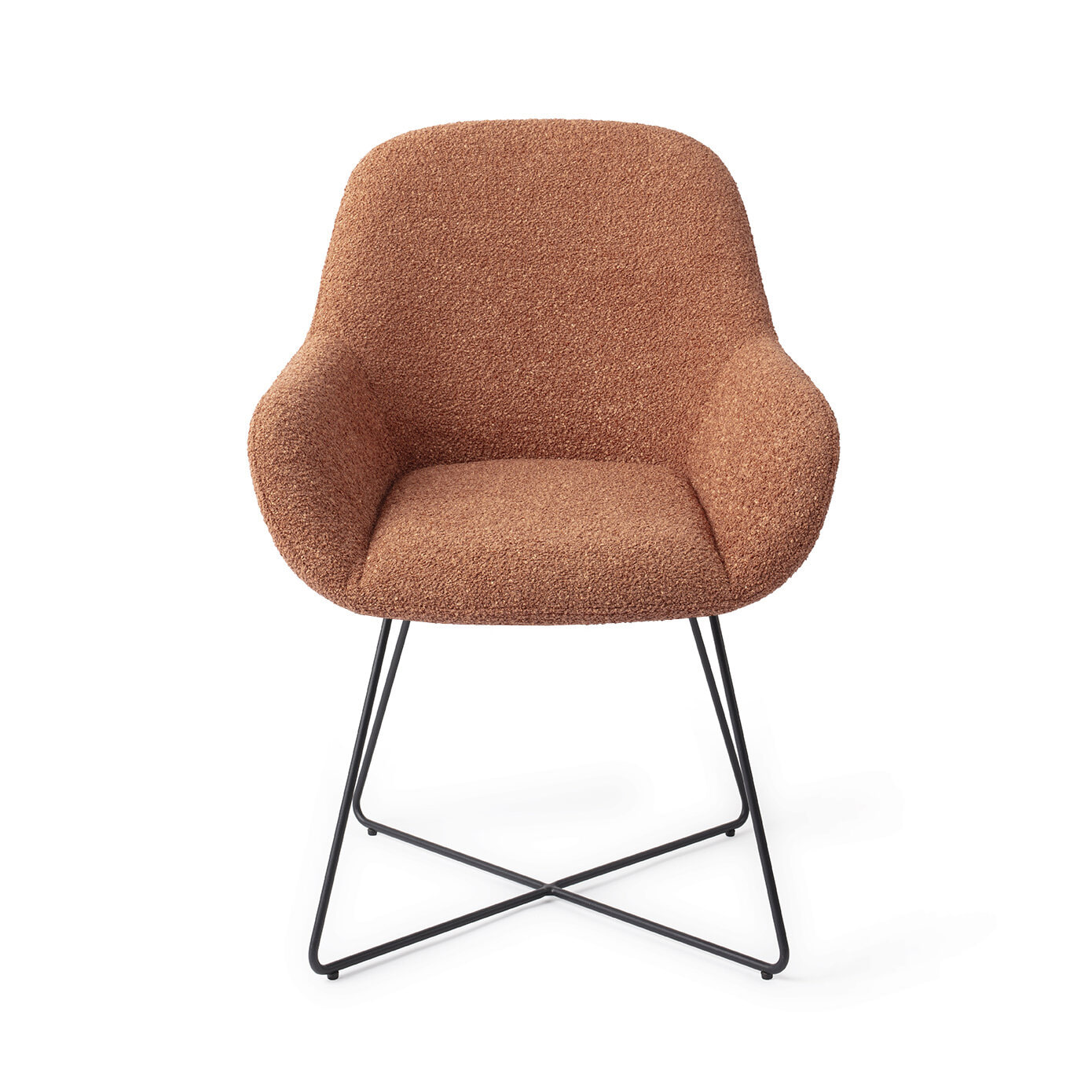 Jesper Home Eetkamerstoel 'Kushi' Cross Black, kleur Amber Autumn