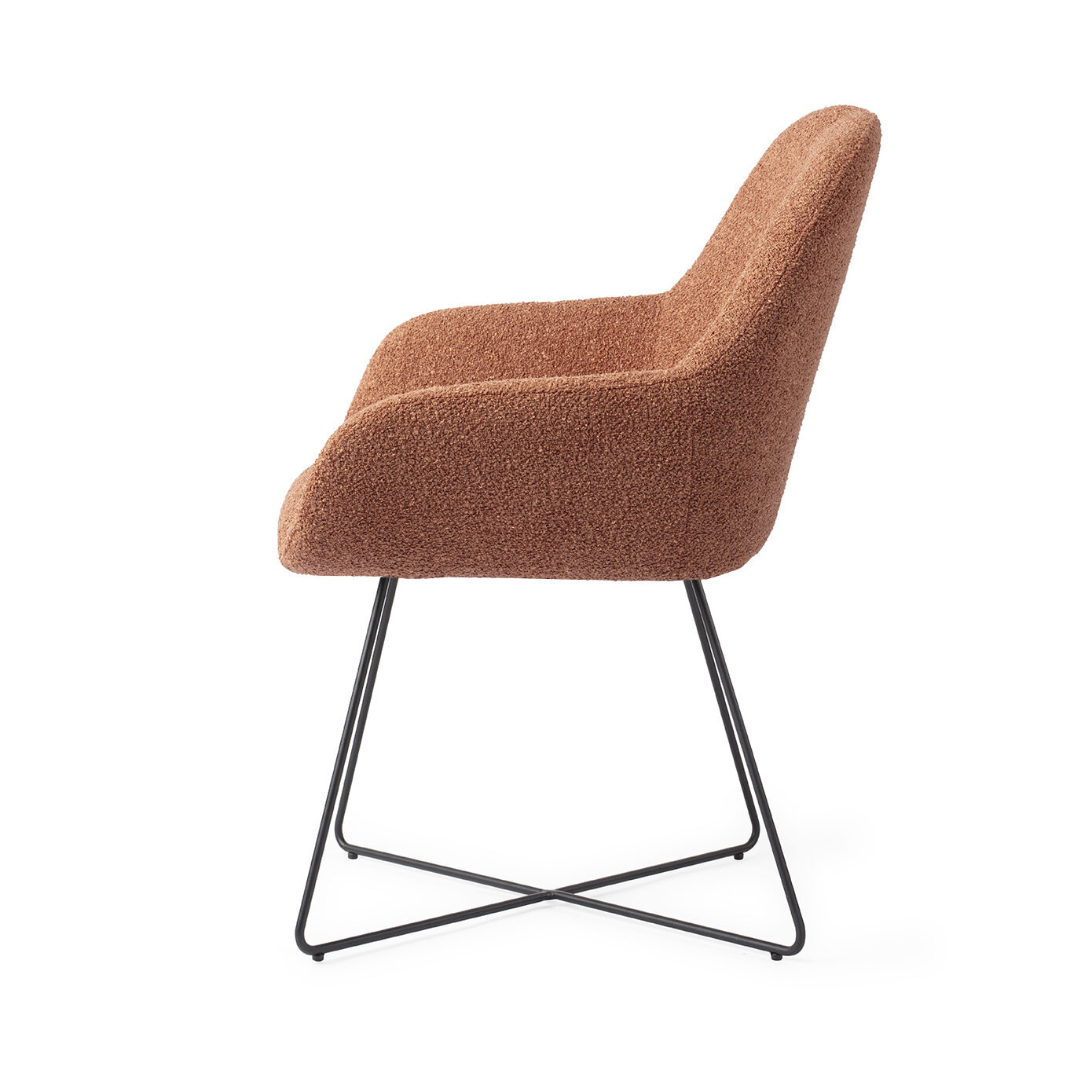 Jesper Home Eetkamerstoel 'Kushi' Cross Black, kleur Amber Autumn