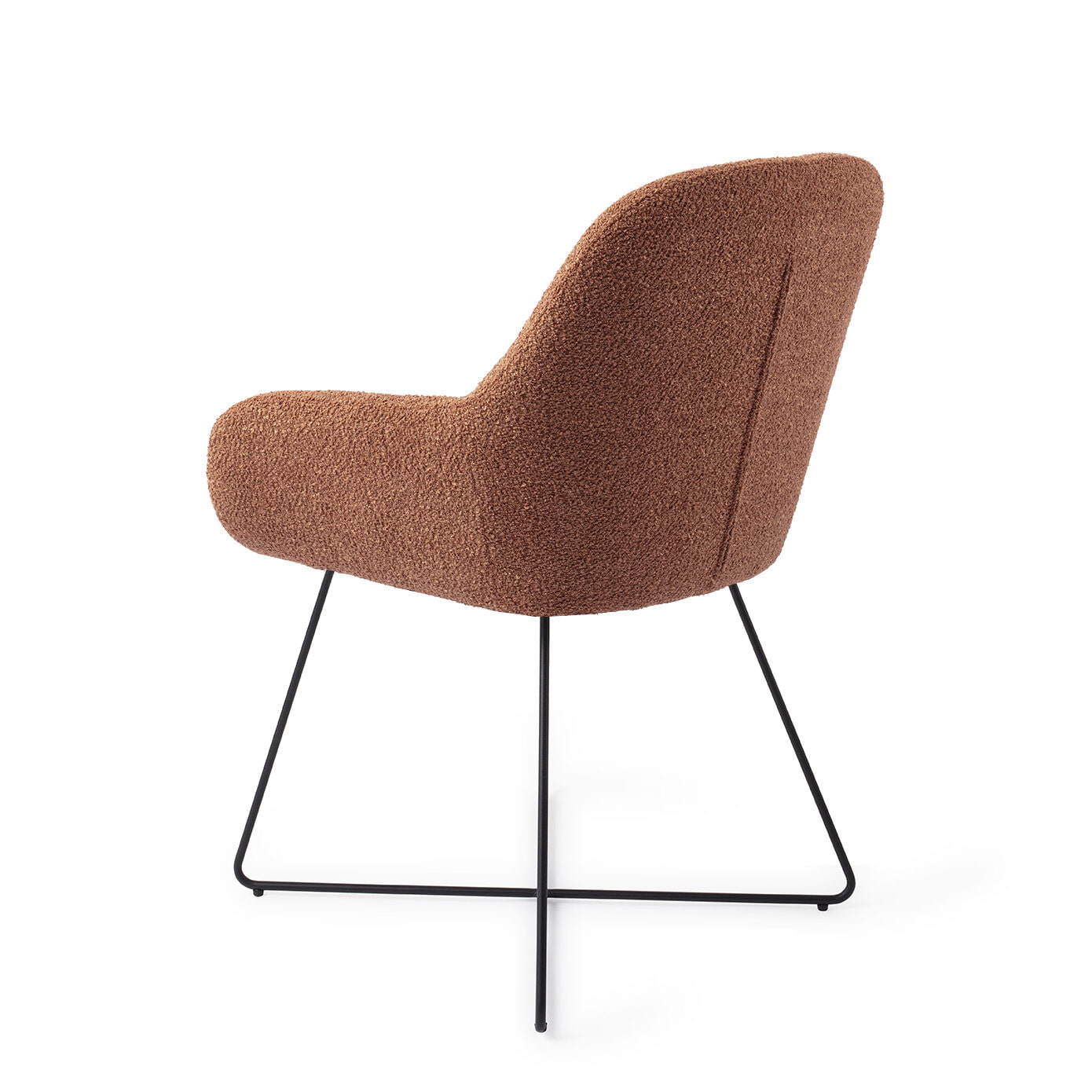 Jesper Home Eetkamerstoel 'Kushi' Cross Black, kleur Amber Autumn
