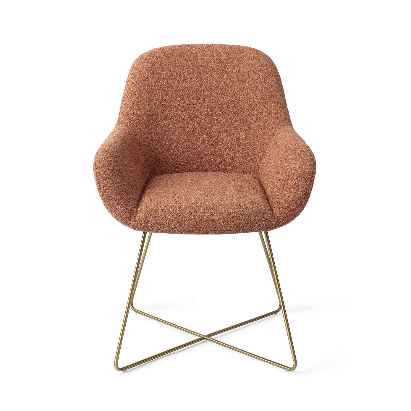 Jesper Home Eetkamerstoel 'Kushi' Cross Gold, kleur Amber Autumn