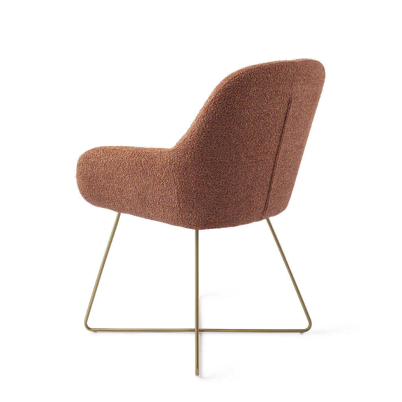 Jesper Home Eetkamerstoel 'Kushi' Cross Gold, kleur Amber Autumn