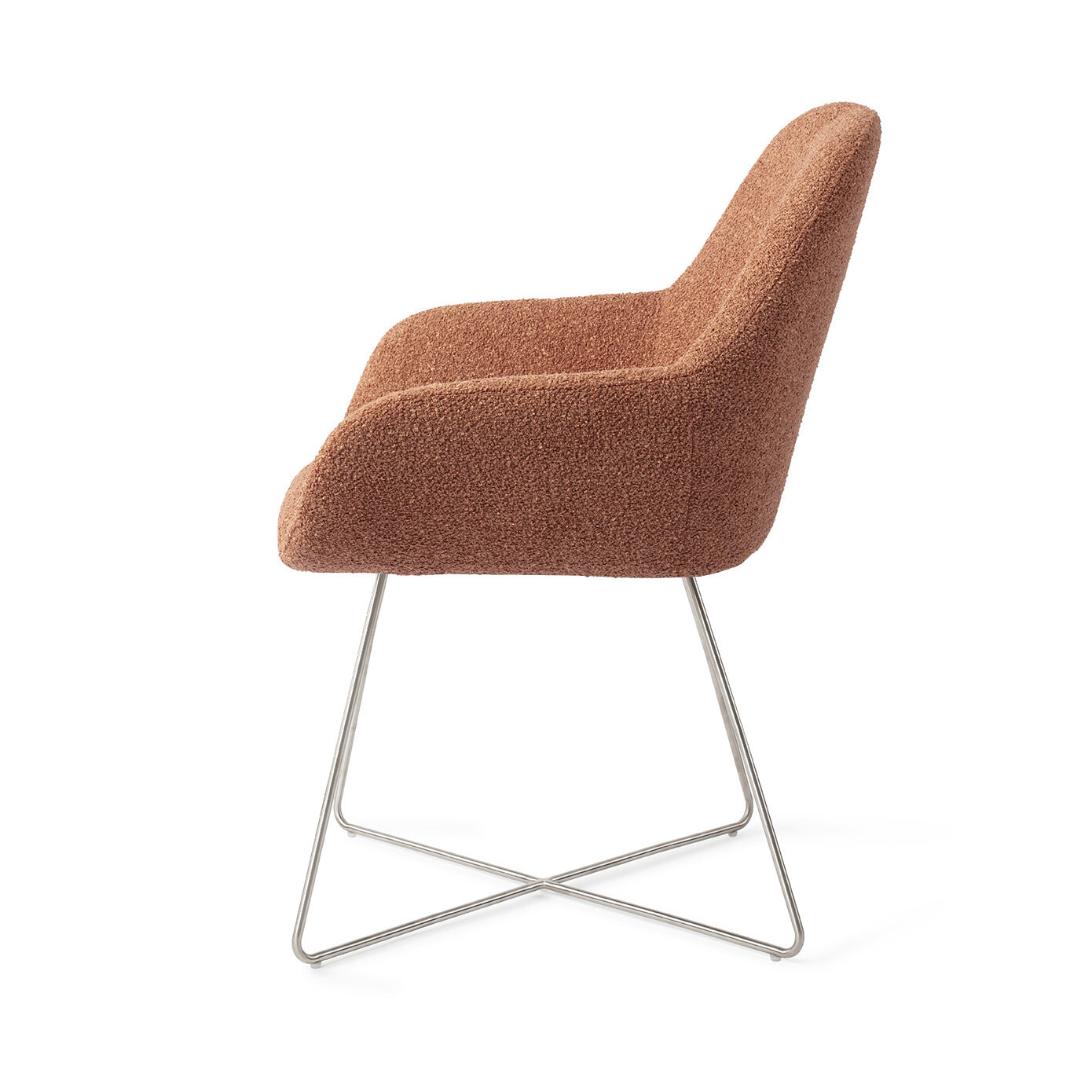 Jesper Home Eetkamerstoel 'Kushi' Cross Steel, kleur Amber Autumn